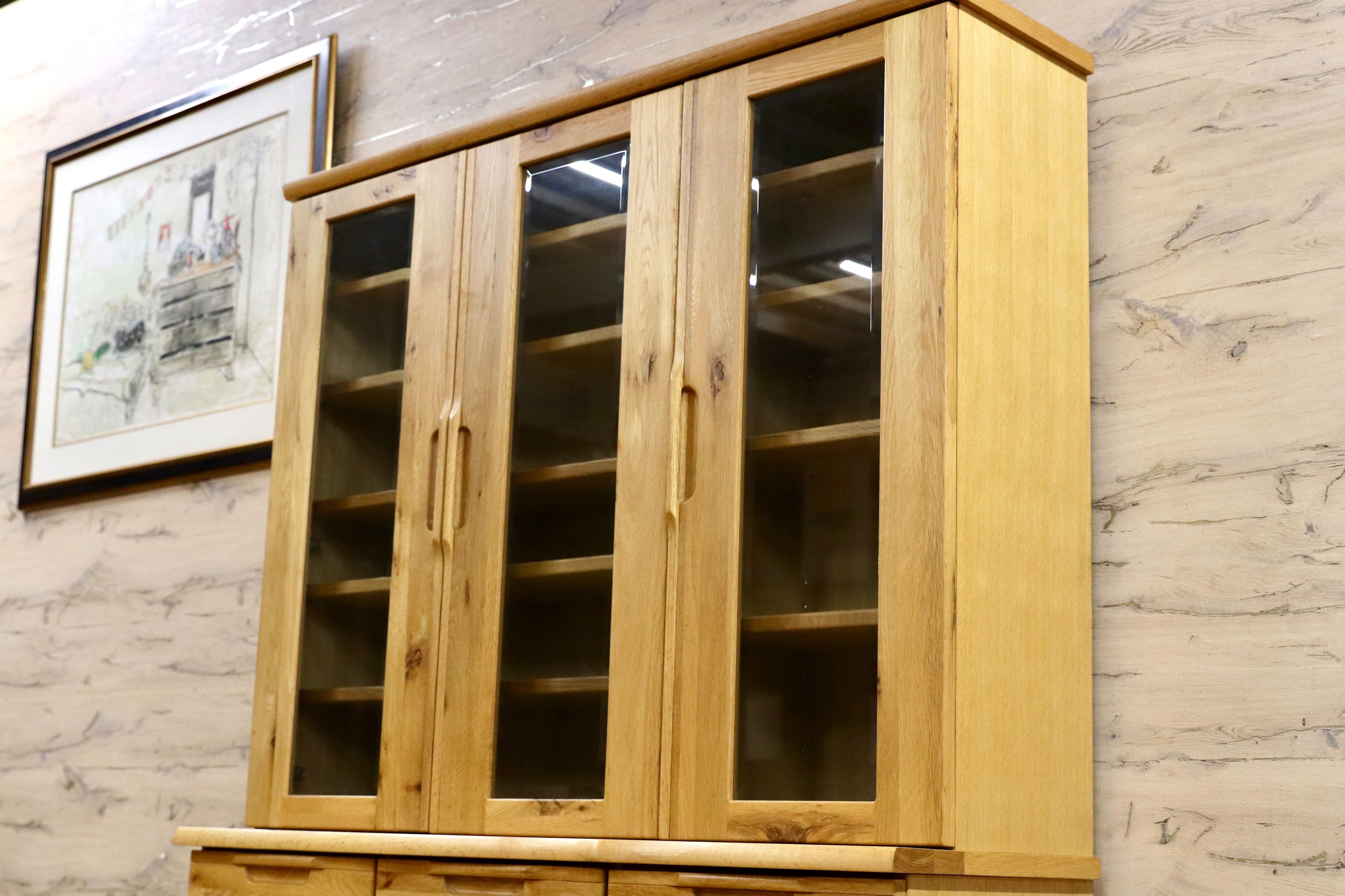 GMIH256○起立木工 / KIRITSU FURNITURE D-oak 食器棚 キッチンボード 食器棚 オーク材 北欧スタイル