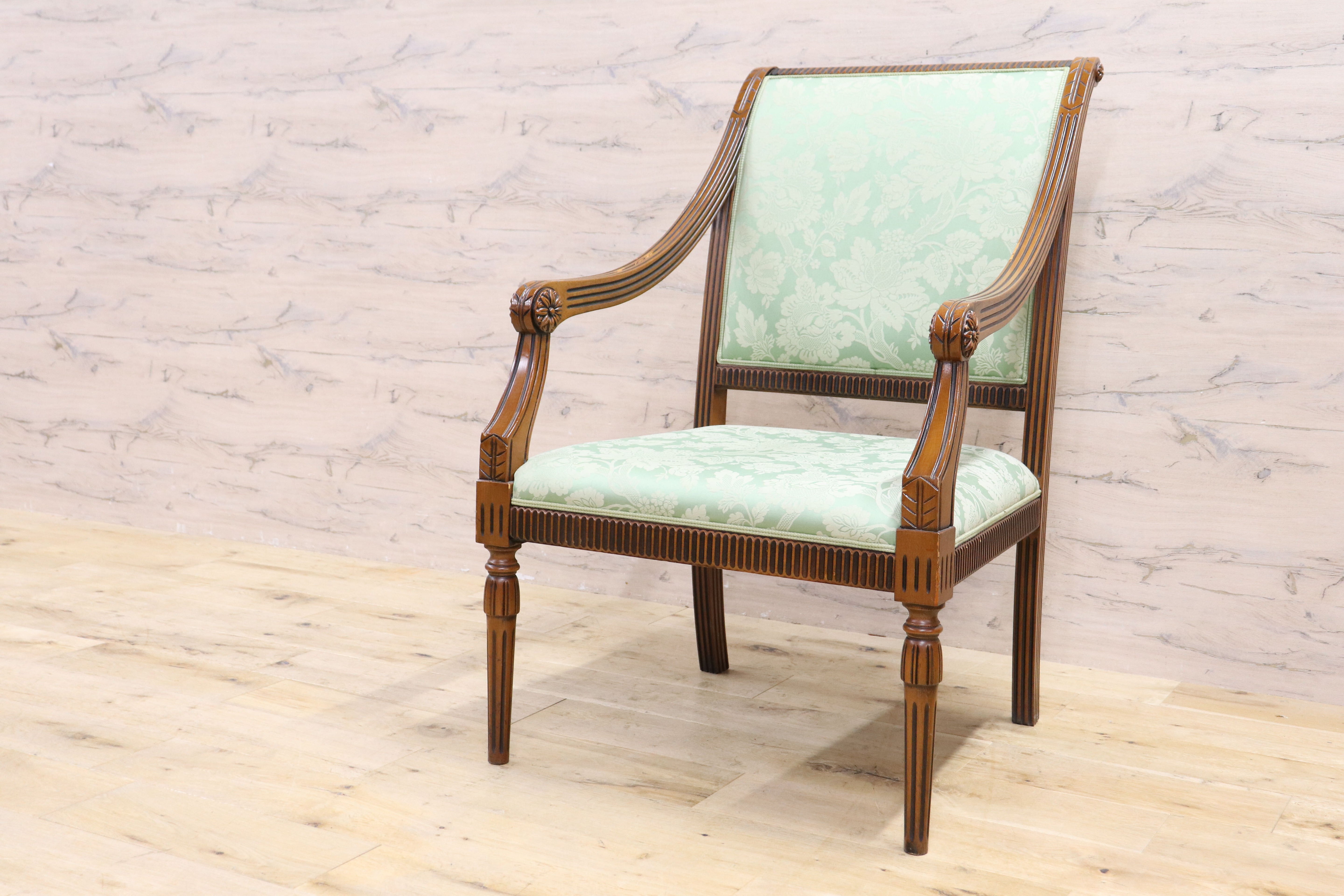 GMIH391C○Bakokko / バコッコ イタリア製 ダイニングチェア シングルソファ アームチェア クラシック エレガント イタリア家具 高級家具