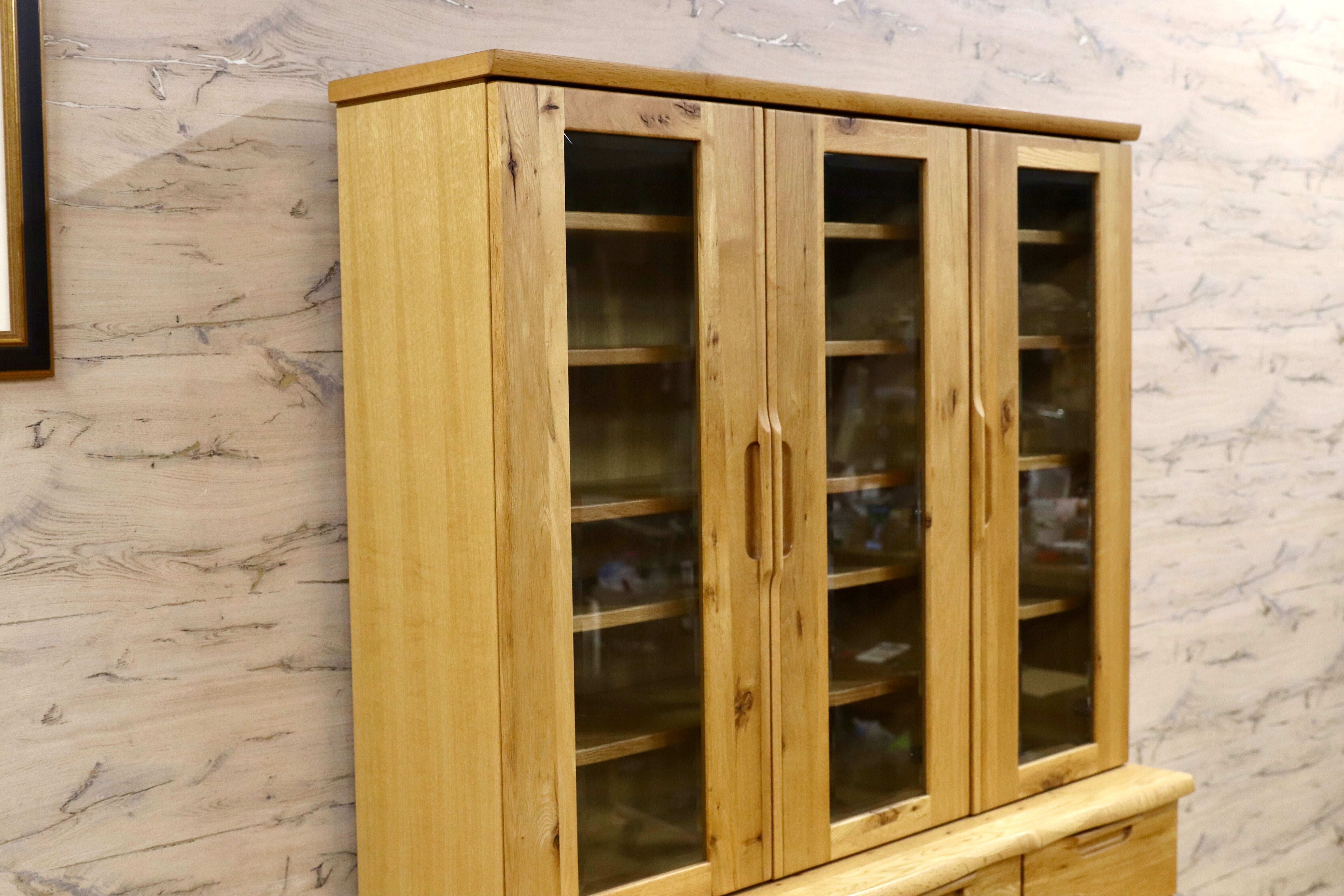 GMIH256○起立木工 / KIRITSU FURNITURE D-oak 食器棚 キッチンボード 食器棚 オーク材 北欧スタイル