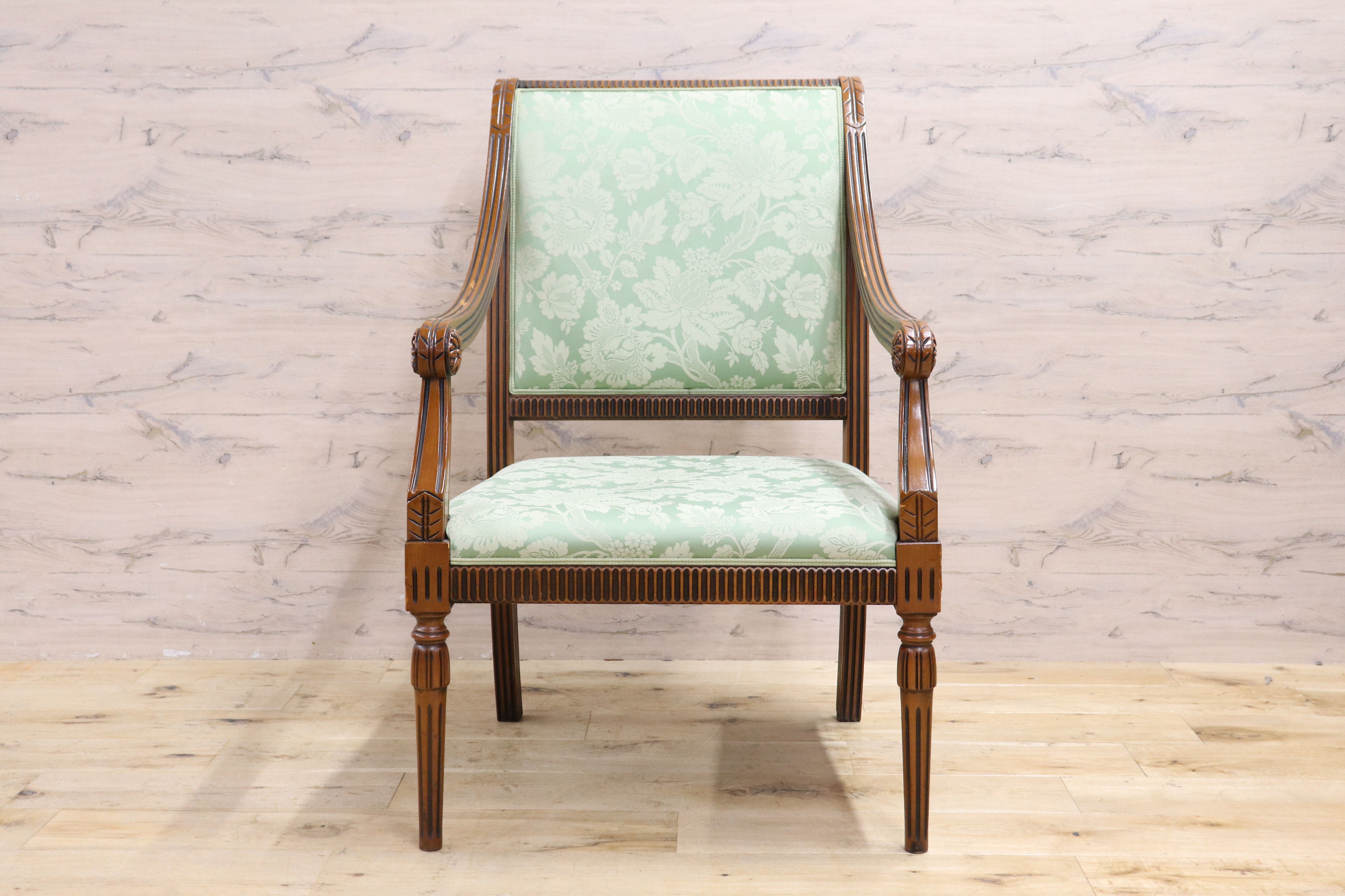 GMIH391C○Bakokko / バコッコ イタリア製 ダイニングチェア シングルソファ アームチェア クラシック エレガント イタリア家具 高級家具