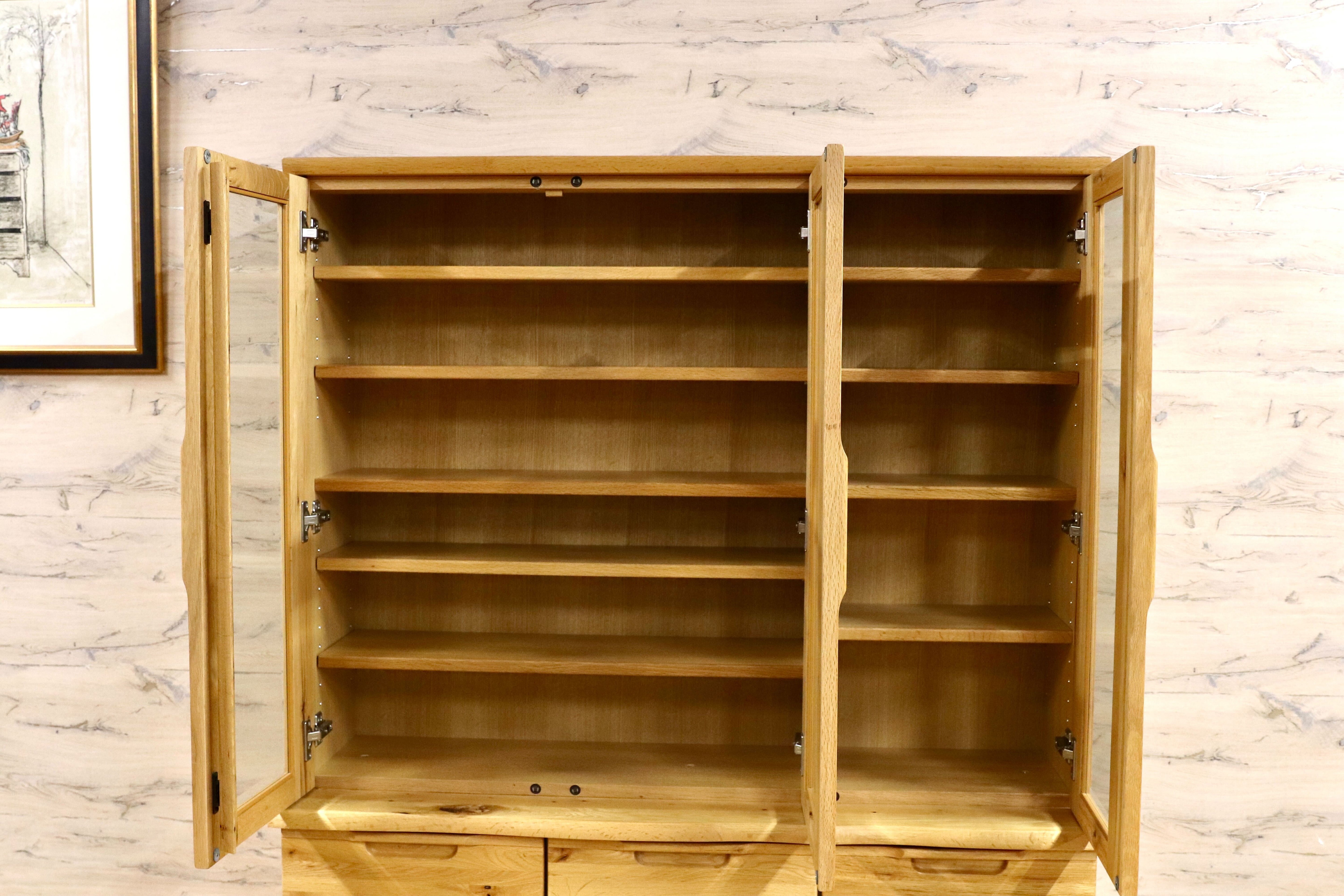 GMIH256○起立木工 / KIRITSU FURNITURE D-oak 食器棚 キッチンボード 食器棚 オーク材 北欧スタイル