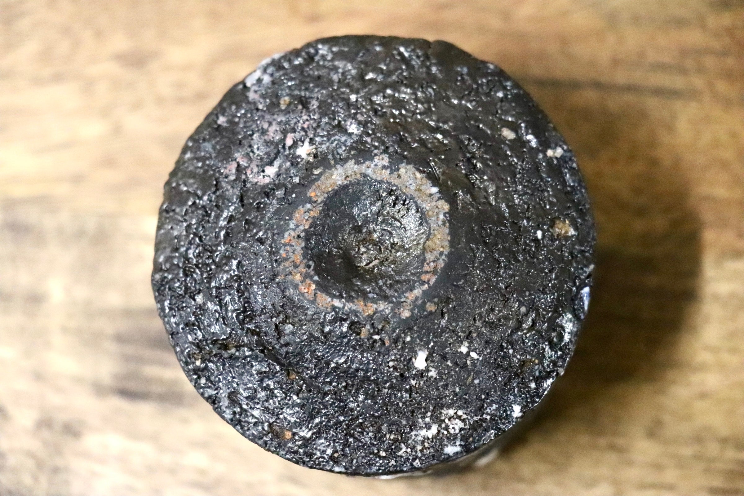 GMJO31○千代市陶房 清水万佐年 丹波焼 黒ぐい呑 伝統工芸 丹波篠山 未使用