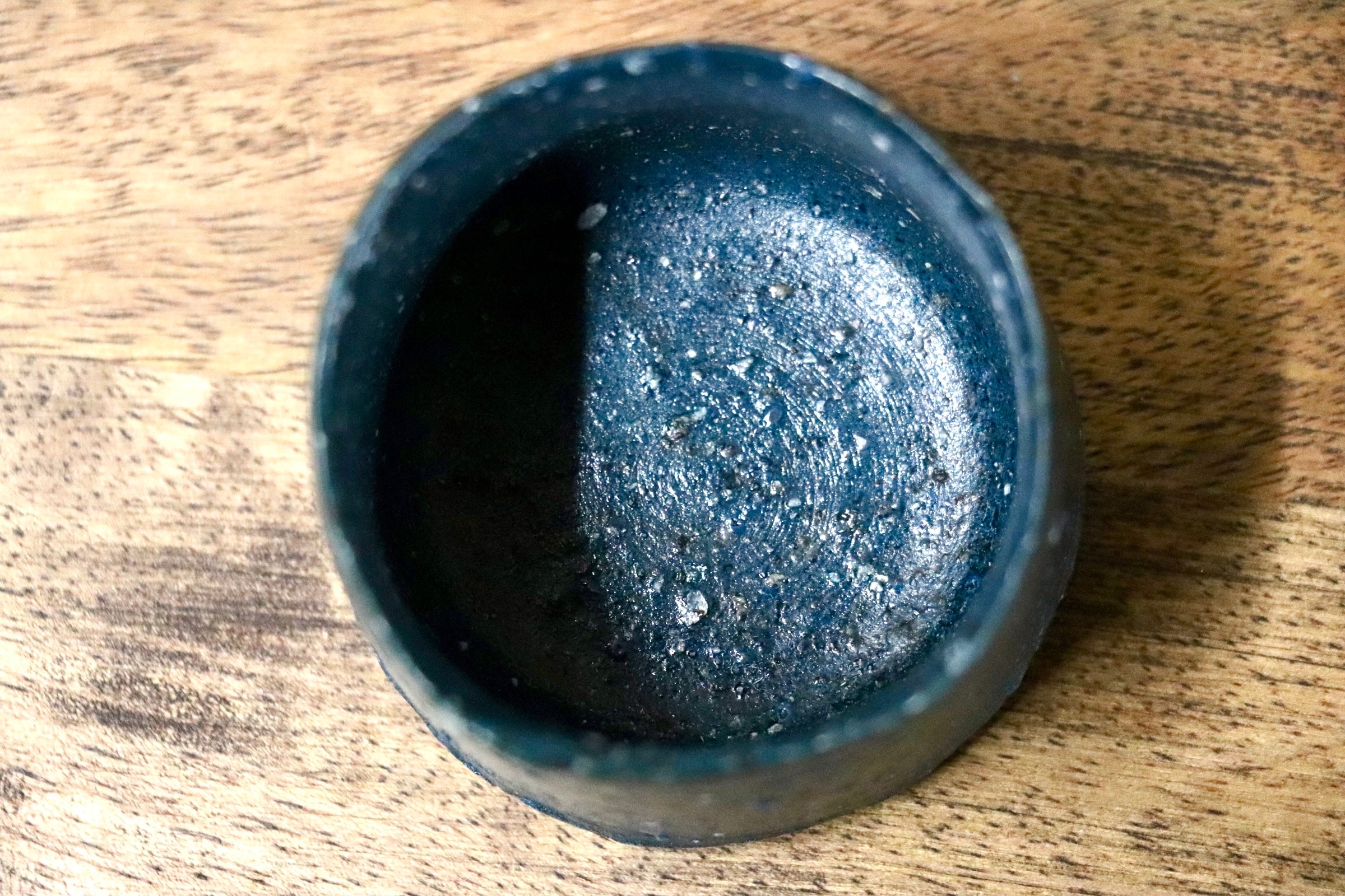 GMJO40○千代市陶房 清水万佐年 丹波焼 青〆ぐい呑 伝統工芸 丹波篠山 未使用