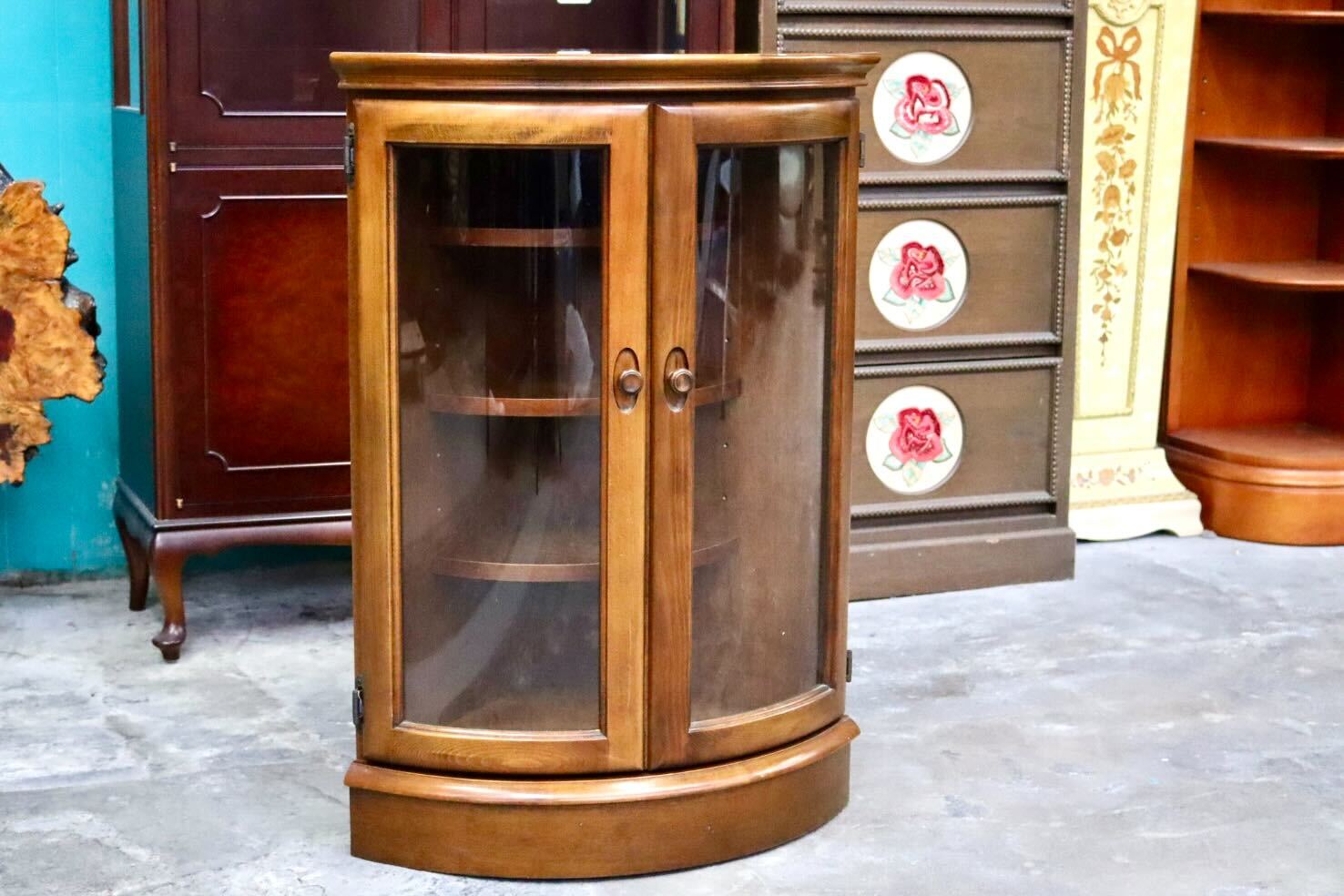 GMIH364A○karimoku / カリモク コーナーラック 飾り棚 サイドキャビネット 花台 収納家具 楢材 カントリー モダン 国産家具