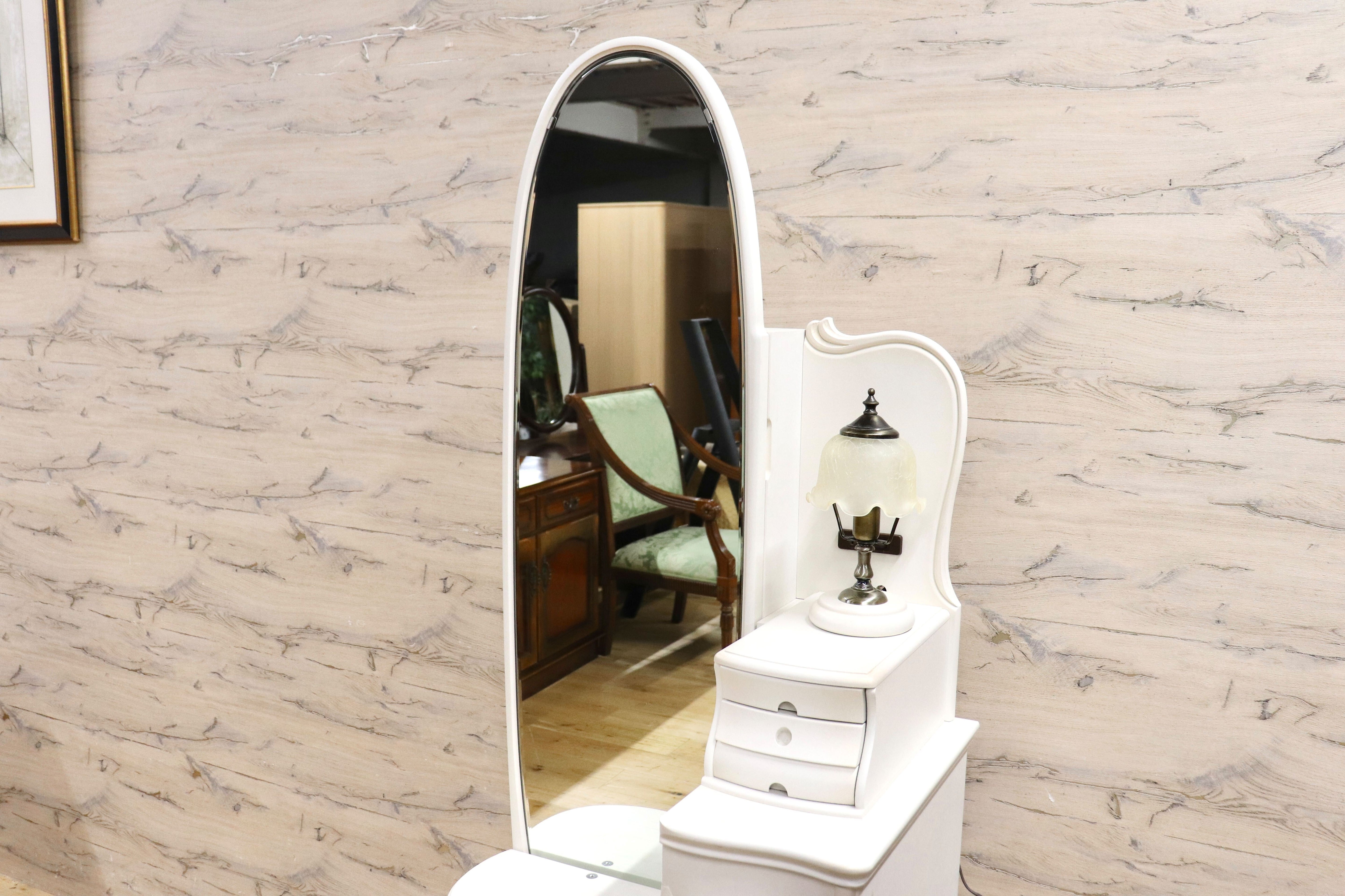 GMIS475○松永工房 カンティーニュ ドレッサー セット スツール 鏡台 アンティーク クラシック IDC大塚家具 高級家具