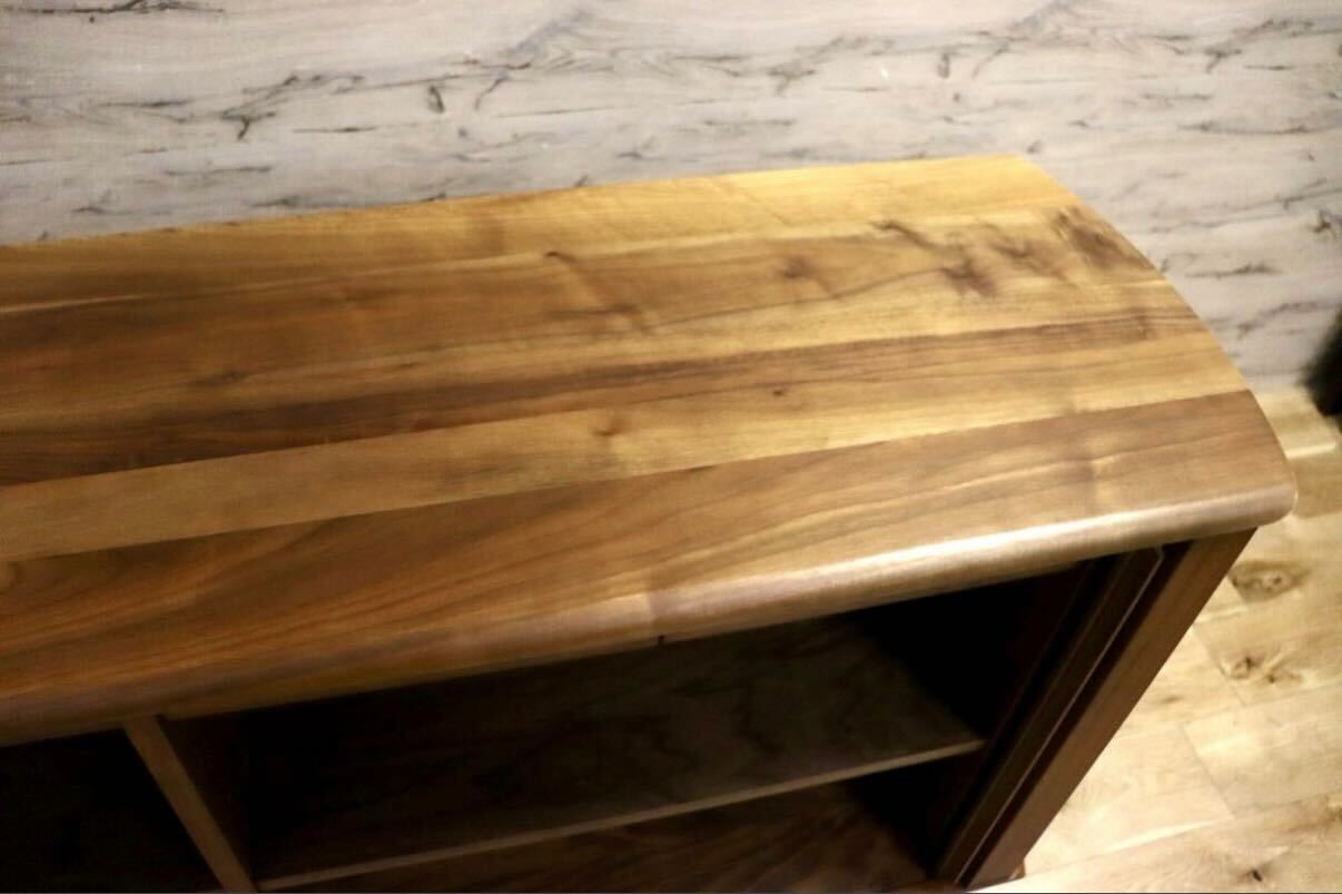 GMIS449A○飛騨産業 / HIDA キツツキ SEOTO-EX キャビネット サイドボード リビングボード ウォールナット 定価約47万 モデルルーム展示品