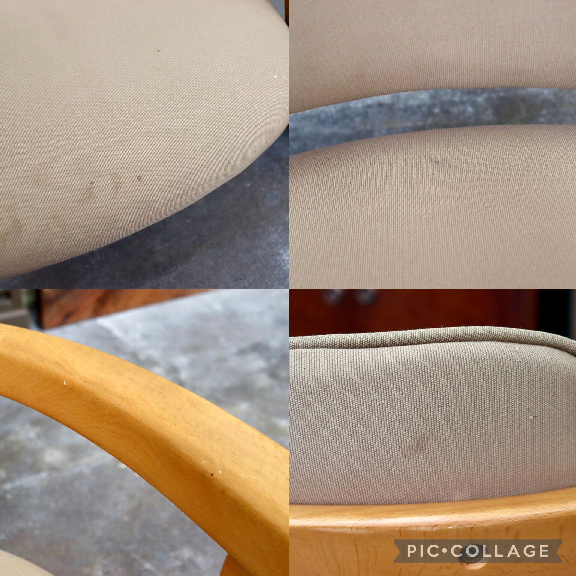 GMJS64A○無限工房 かに座PLUSチェアロータイプ ローチェア ダイニングチェア 椅子 1人掛けチェア アームチェア ベージュ