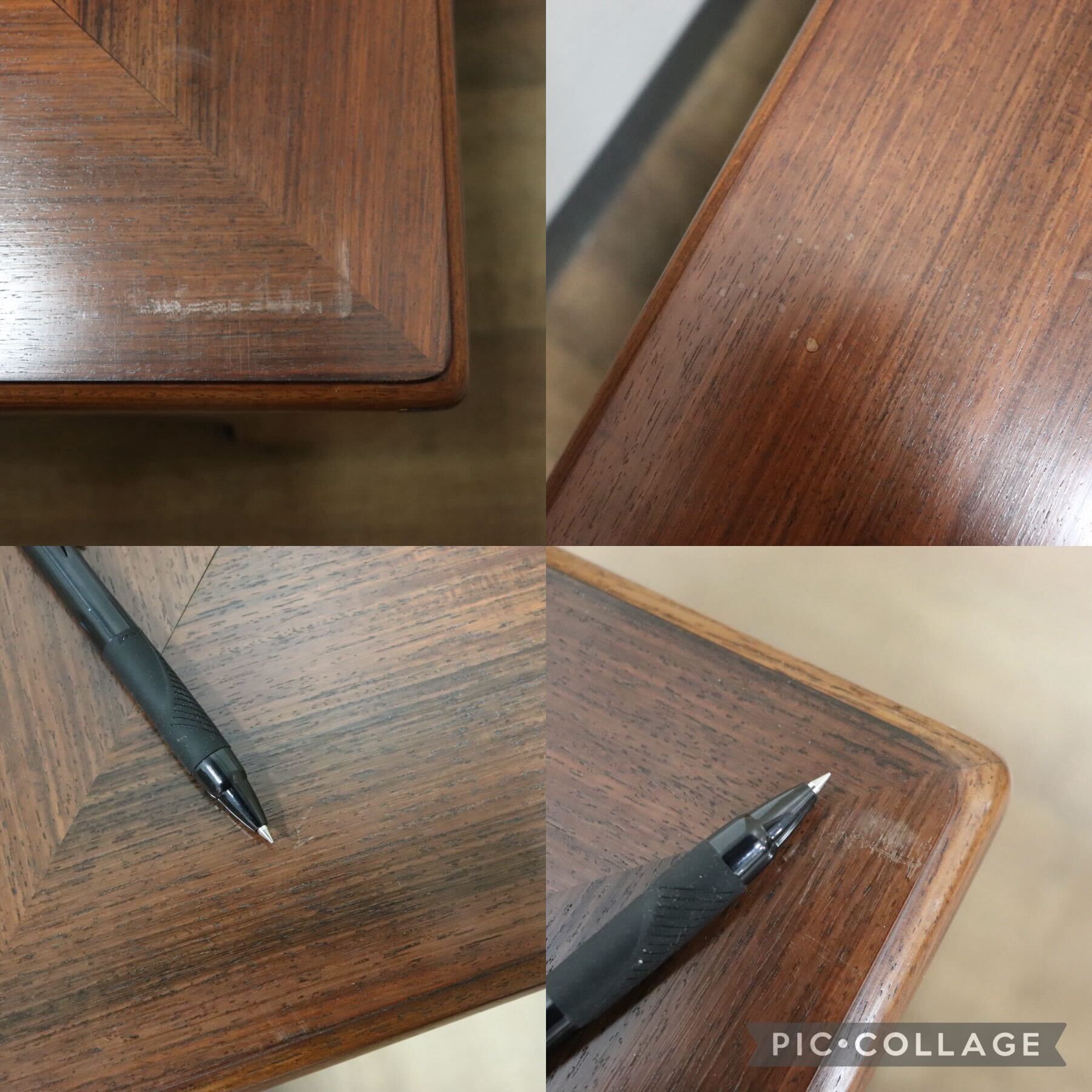 GMGF112○中澤唐木 翠峰六作 紫檀 座卓 ローテーブル リビングテーブル 