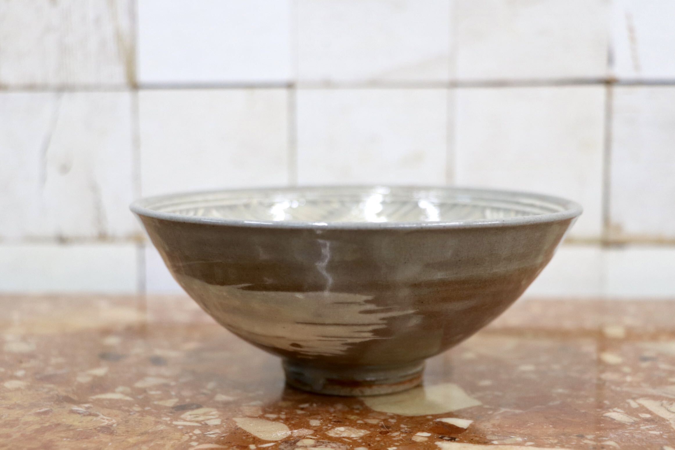 三島茶碗「河合瑞豊」京焼 清水焼 茶道具 抹茶茶碗 共箱 GMJK371BA〇京焼 三島茶碗 河合瑞豊 茶道具 抹茶碗 陶印 三島手