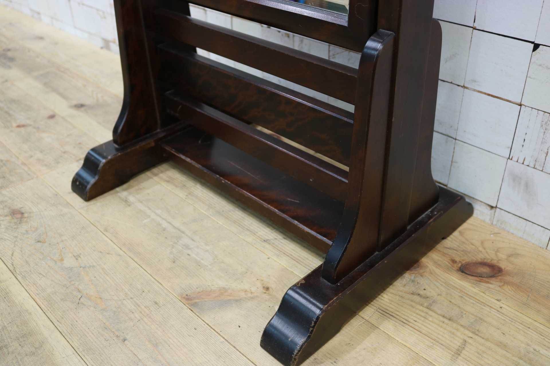 GMIS540○北海道民芸家具 姿見 全身鏡 スタンドミラー ウォールミラー 鏡 和モダン 和家具 樺材 飛騨 伝統工芸 定価約10万