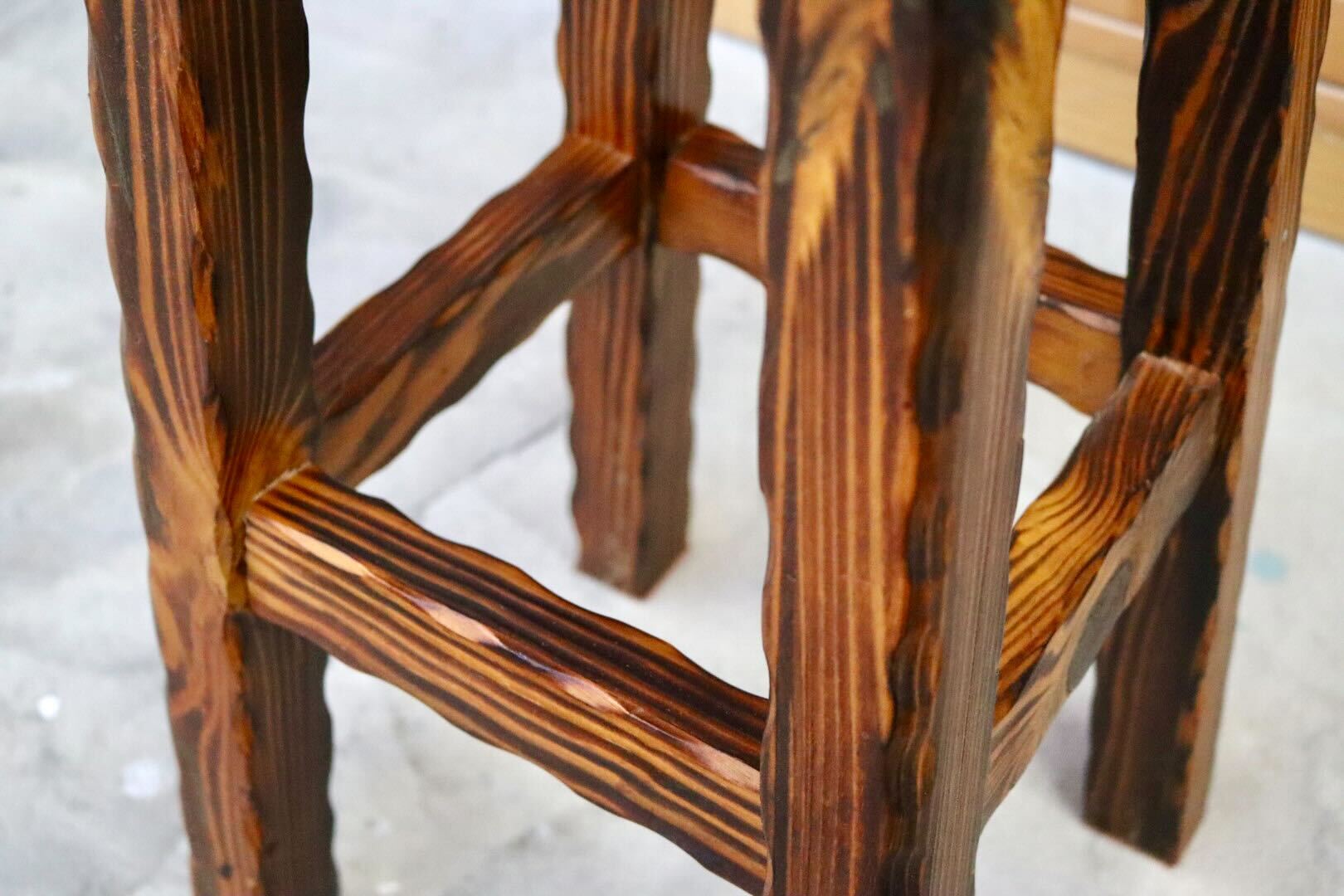 GMIS400A○スツール ハイチェア カウンターチェア 椅子 花台 木製 無垢材 キッチン カントリー ヴィンテージ