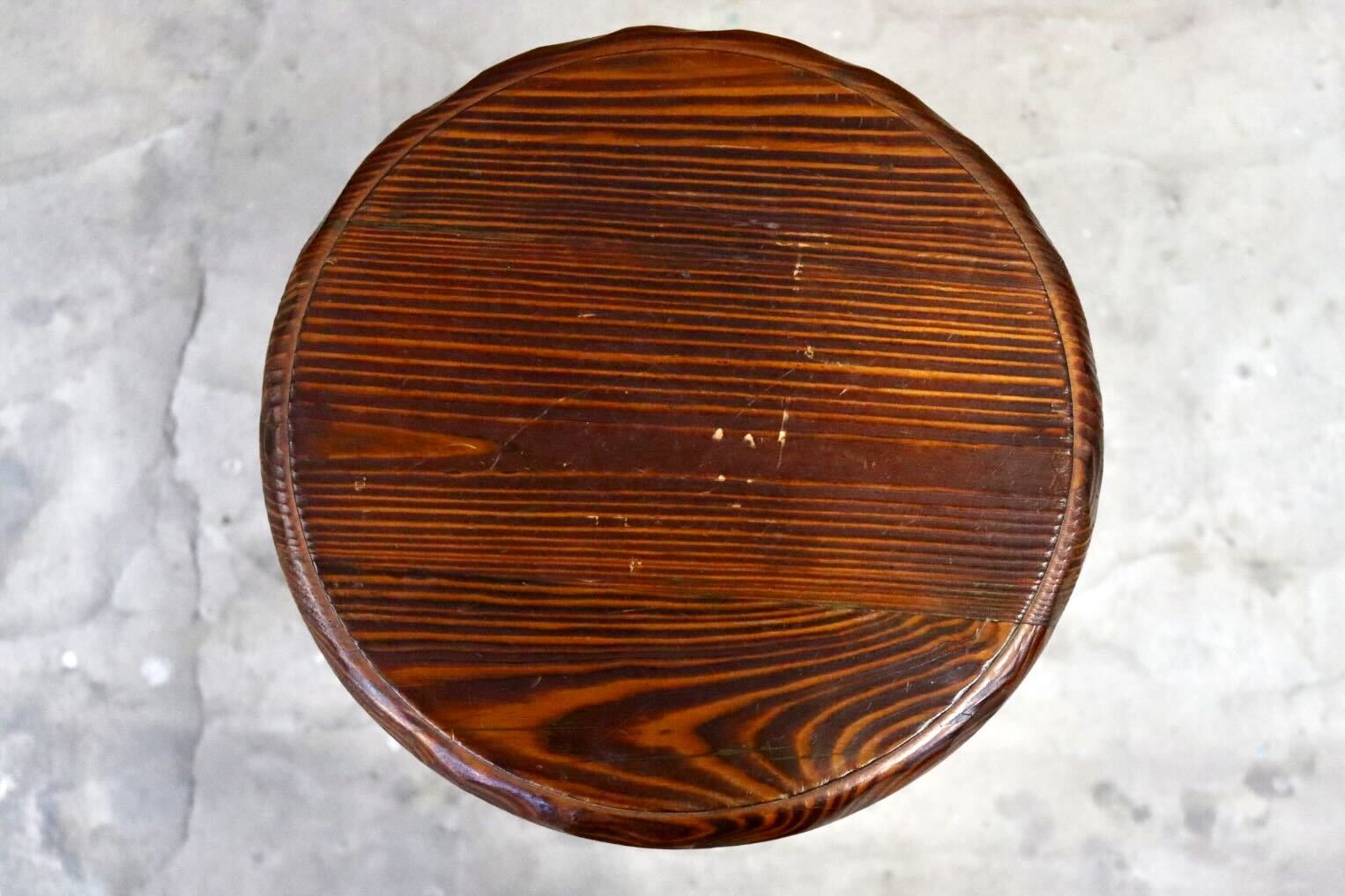 GMIS400B○スツール ハイチェア カウンターチェア 椅子 花台 木製 無垢材 キッチン カントリー ヴィンテージ