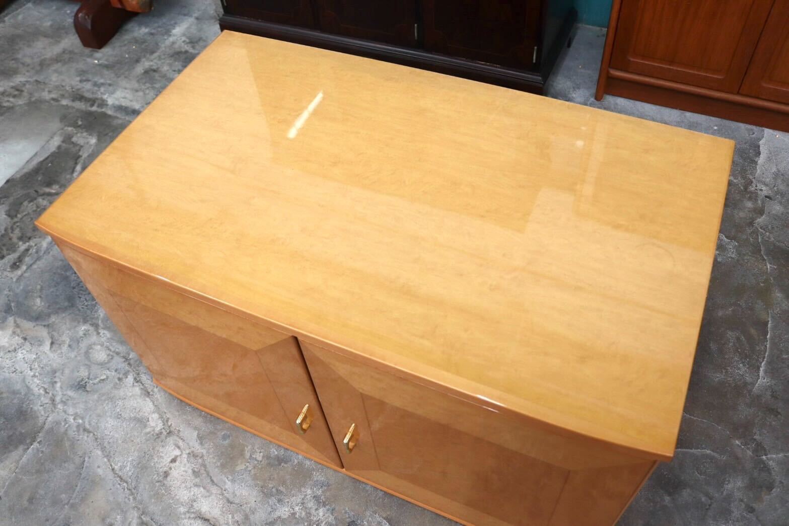 GMIK365C○松岡家具 シャンドール 最高級 和タンス バーズアイメープル