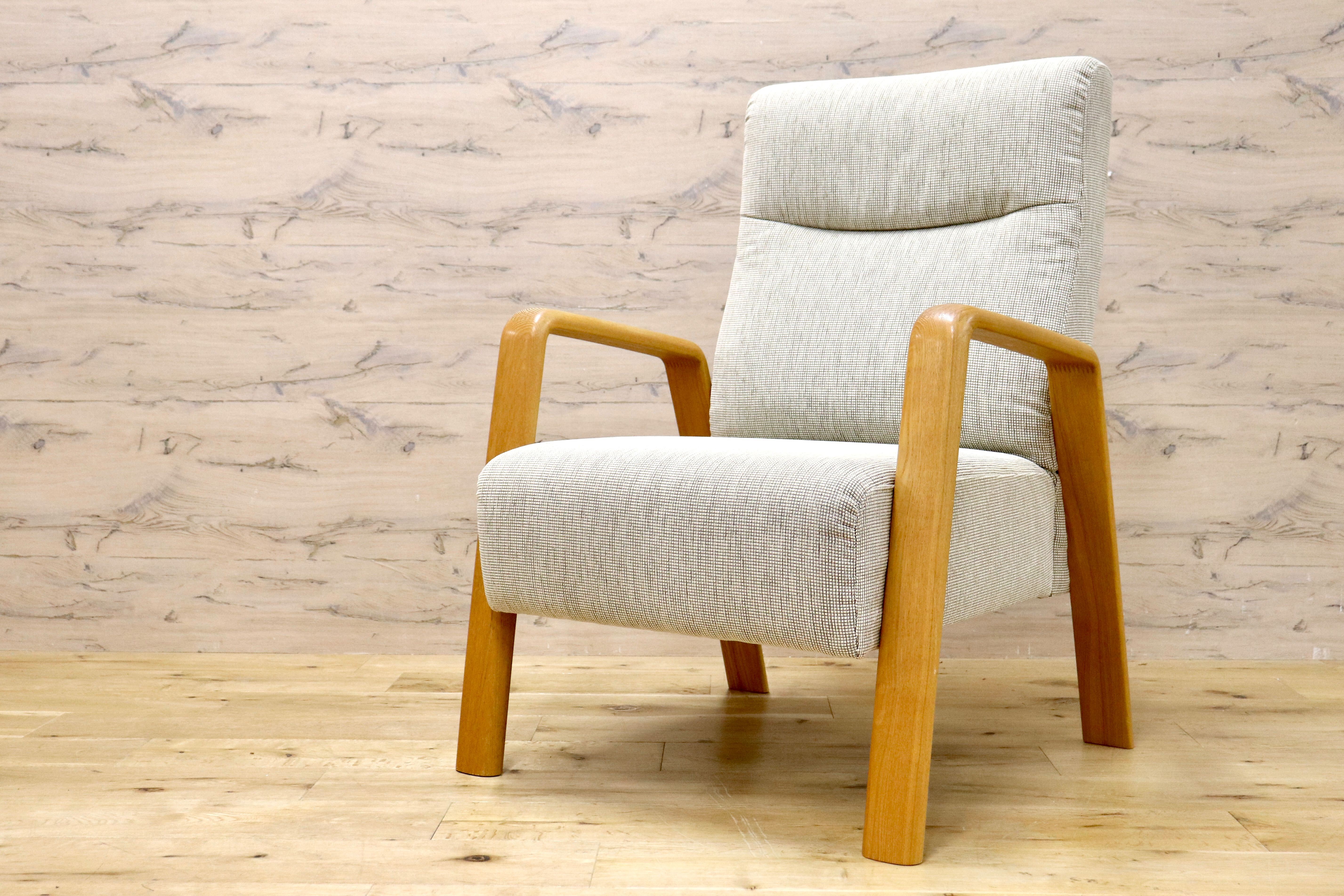 GMIS489A○アサヒ木工 Ballotte バローテ リクライニングソファ 1人掛けソファ シングルソファ ファブリック モダン 国産家具 定価約10万