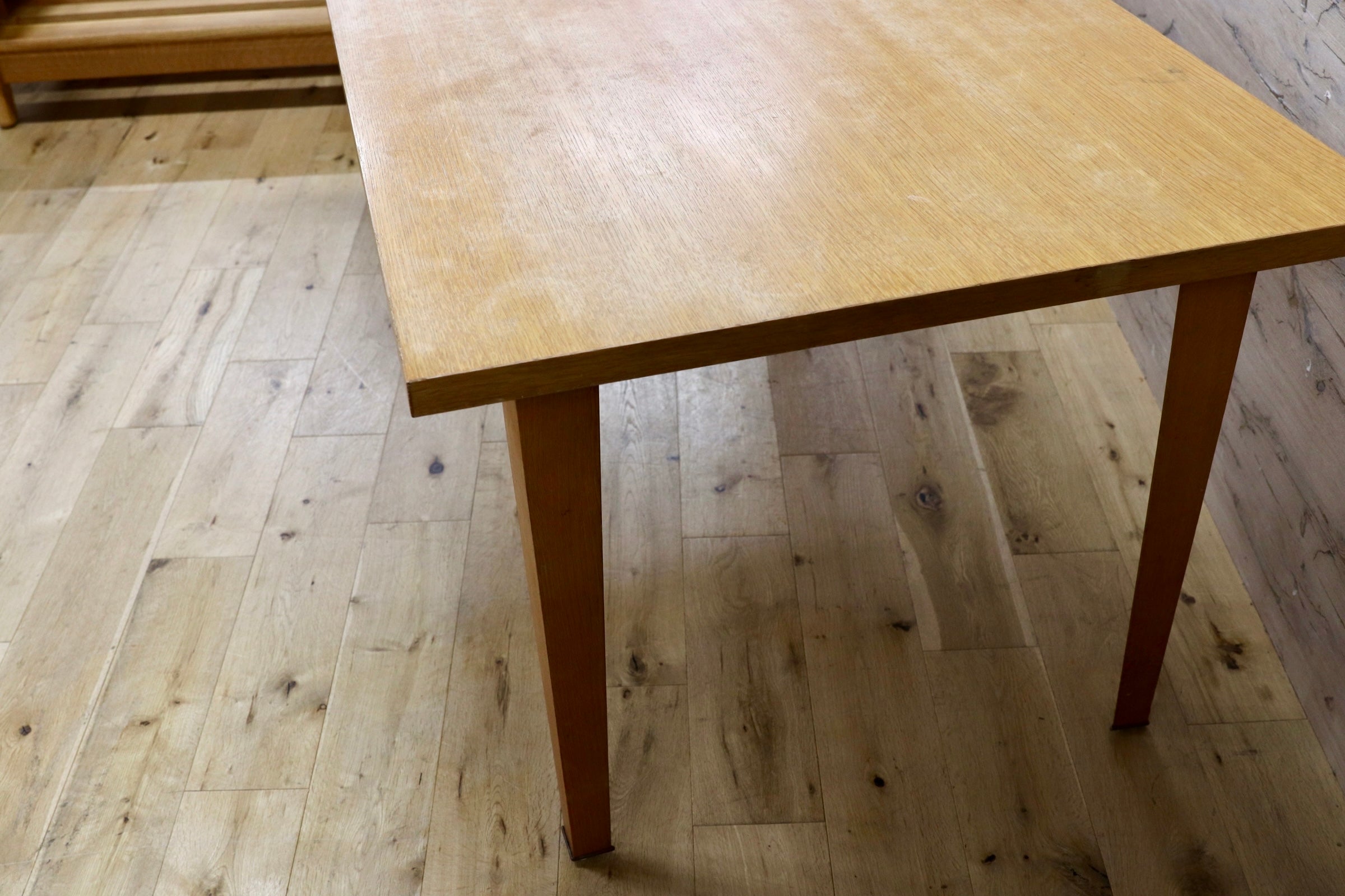 GMJH303○INTERDECOR / インターデコール MATRIX マトリクス ダイニングテーブル オーク突板 Cassina カッシーナ ヴィンテージ 稀少