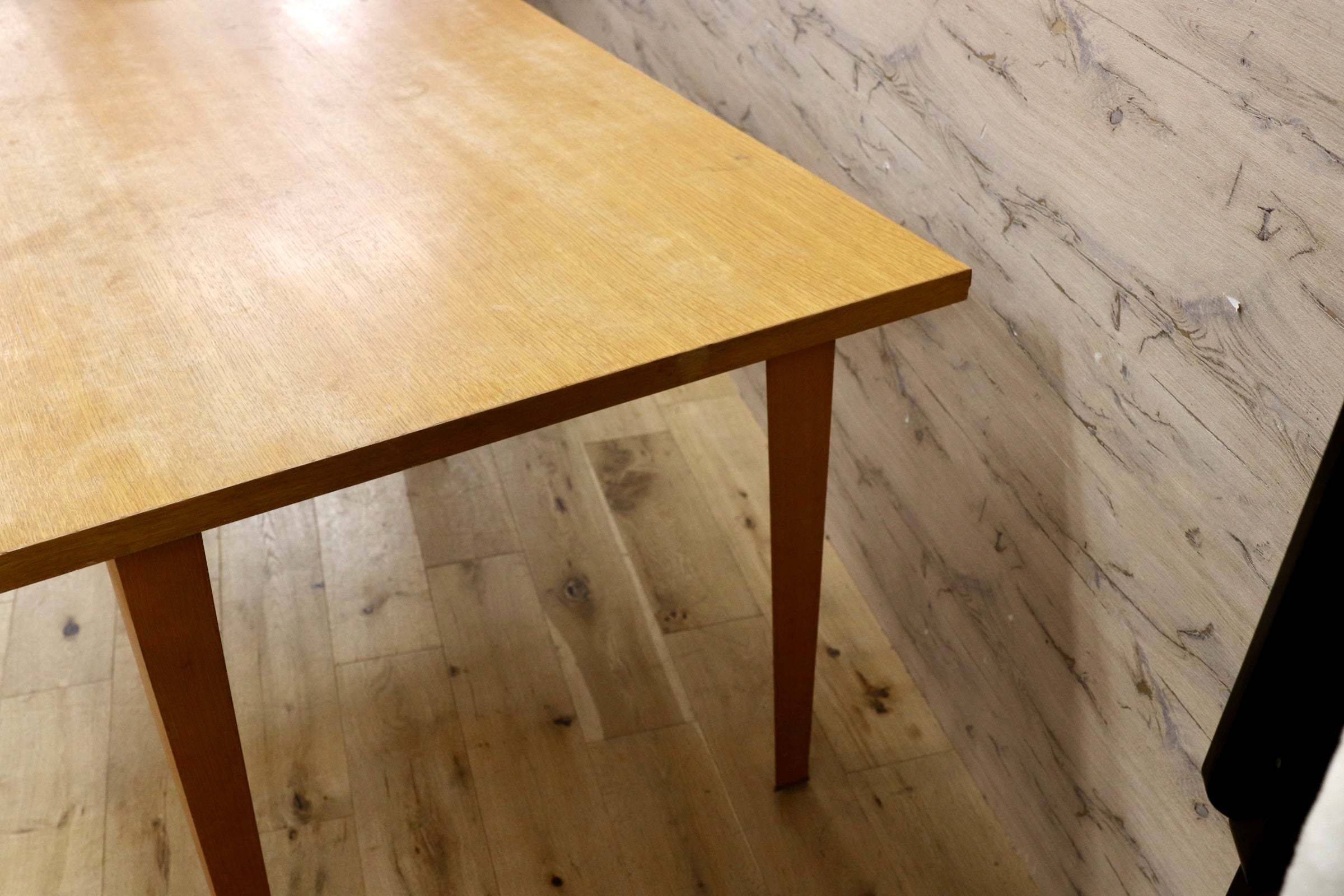 GMJH303○INTERDECOR / インターデコール MATRIX マトリクス ダイニングテーブル オーク突板 Cassina カッシーナ ヴィンテージ 稀少
