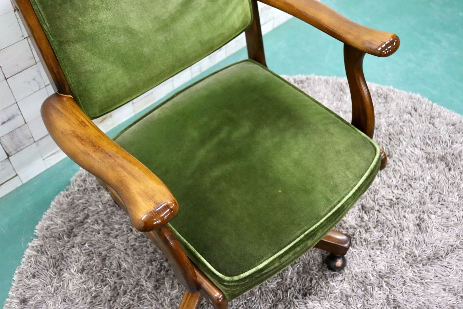 karimoku カリモク コロニアル 回転式 アーム チェア 椅子