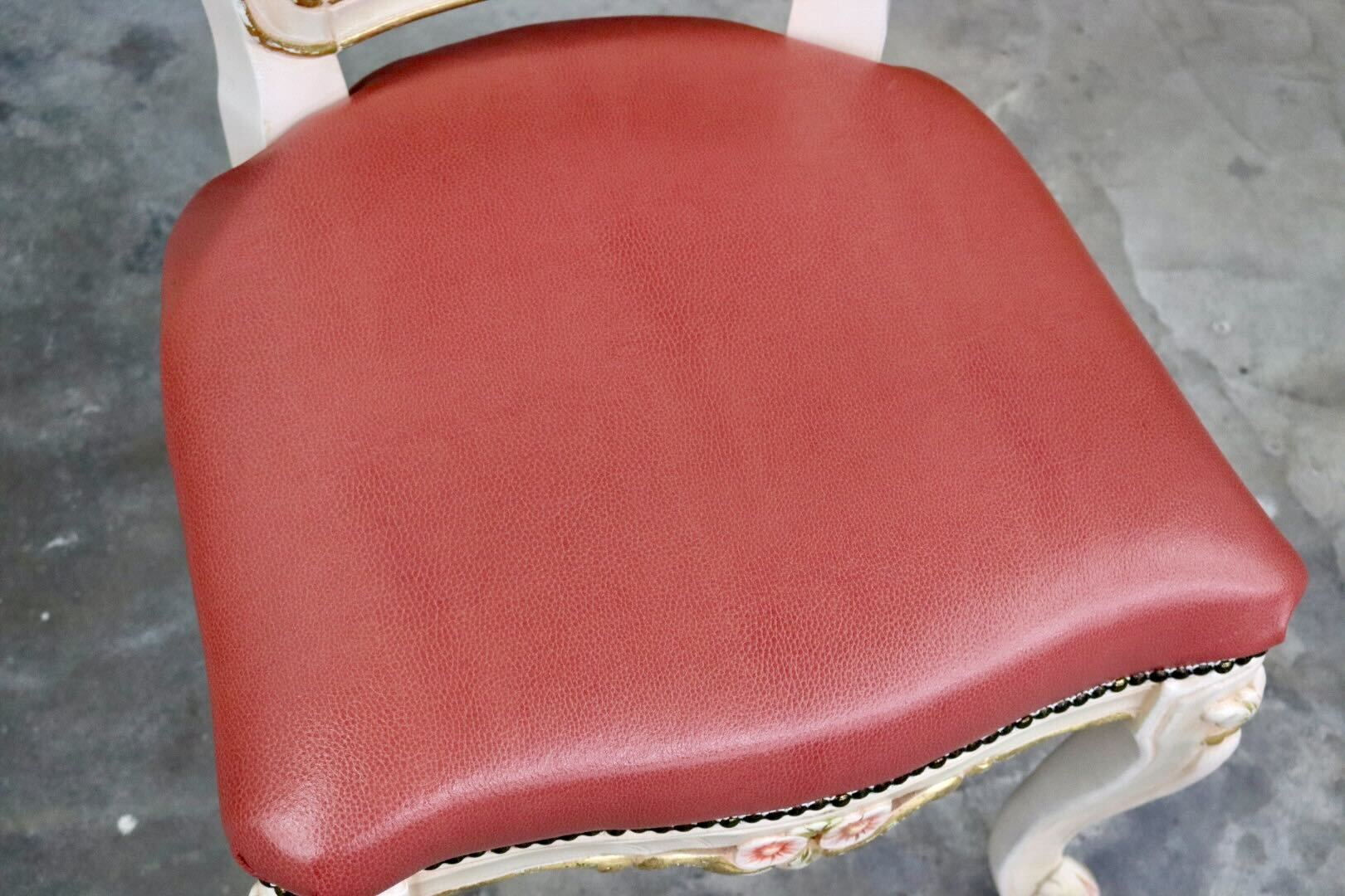 GMIS421A○ダイニングチェア アームレスチェア 椅子 木製 ドレッサー 猫脚 ヨーロピアン ロココ アンティーク調