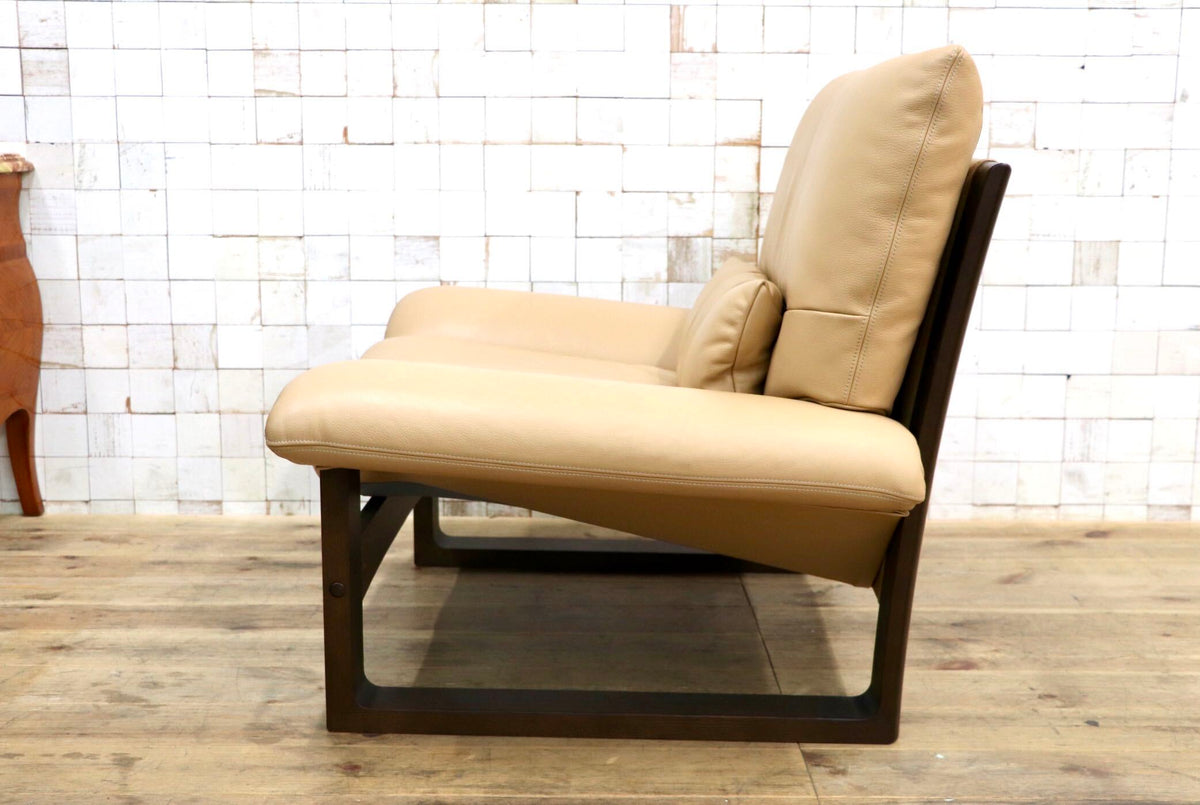 GMJK428A◯アサヒ / ASAHI シーガル 1人掛けソファ シングルソファ 本革 モダン ラグジュアリー 定価約21万