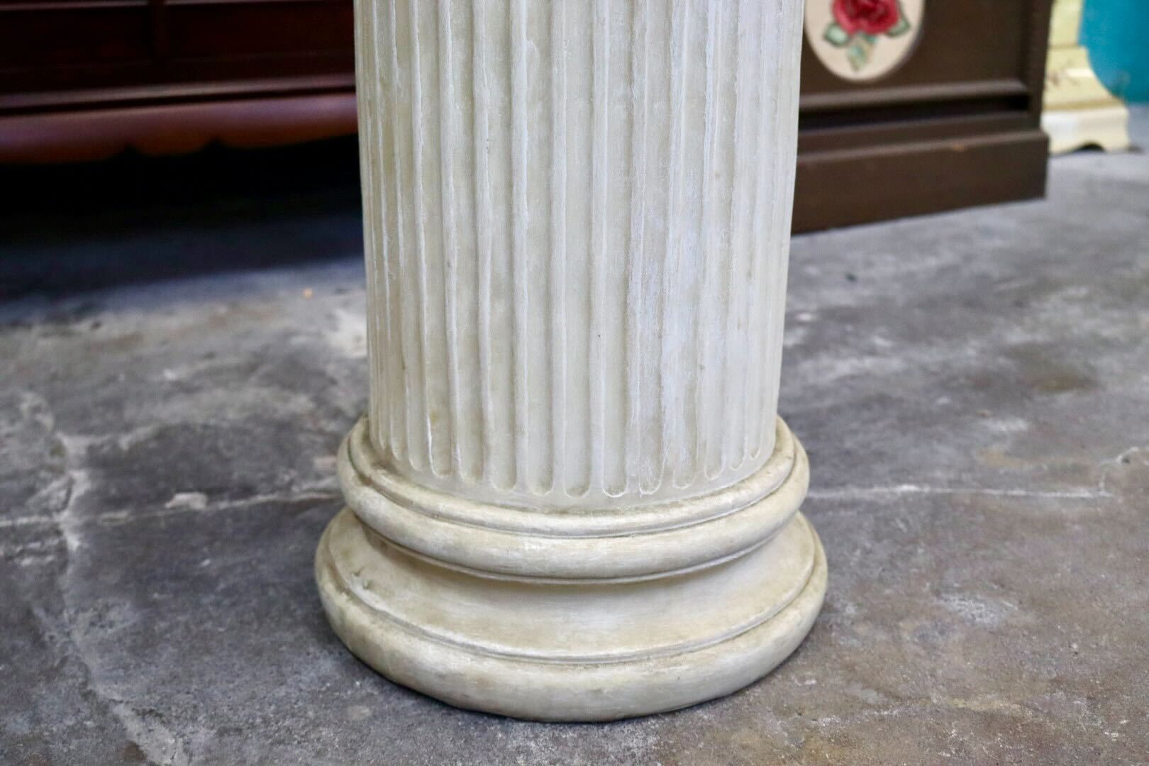 GMIS418H○花台 オブジェ 置物 ポール レジン 樹脂 ガーデニング 庭 アンティーク調 ヨーロピアン イタリアン