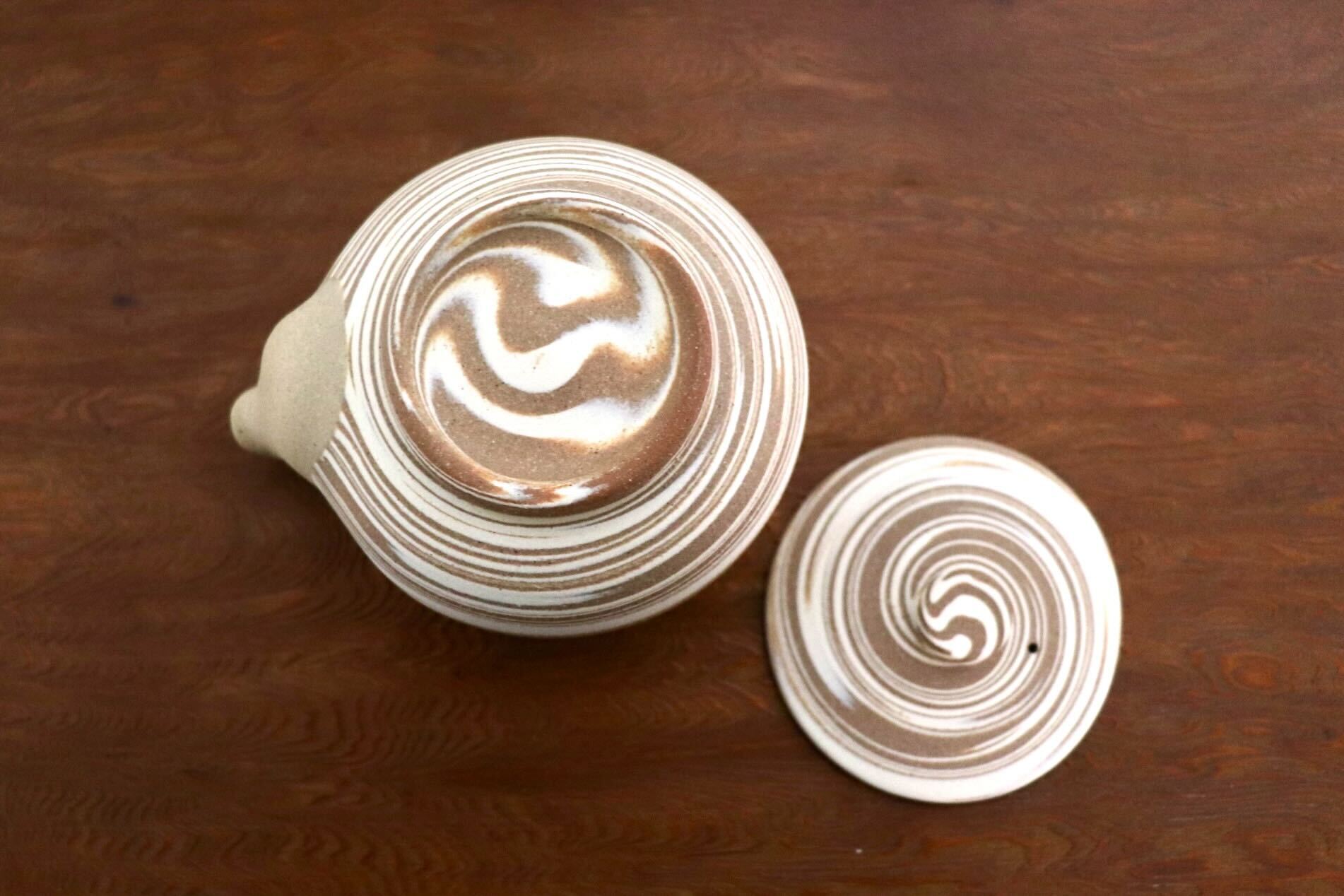 GMIO432B○千代市陶房 清水万佐年 丹波焼 宝瓶 伝統工芸 煎茶道具 茶器 急須