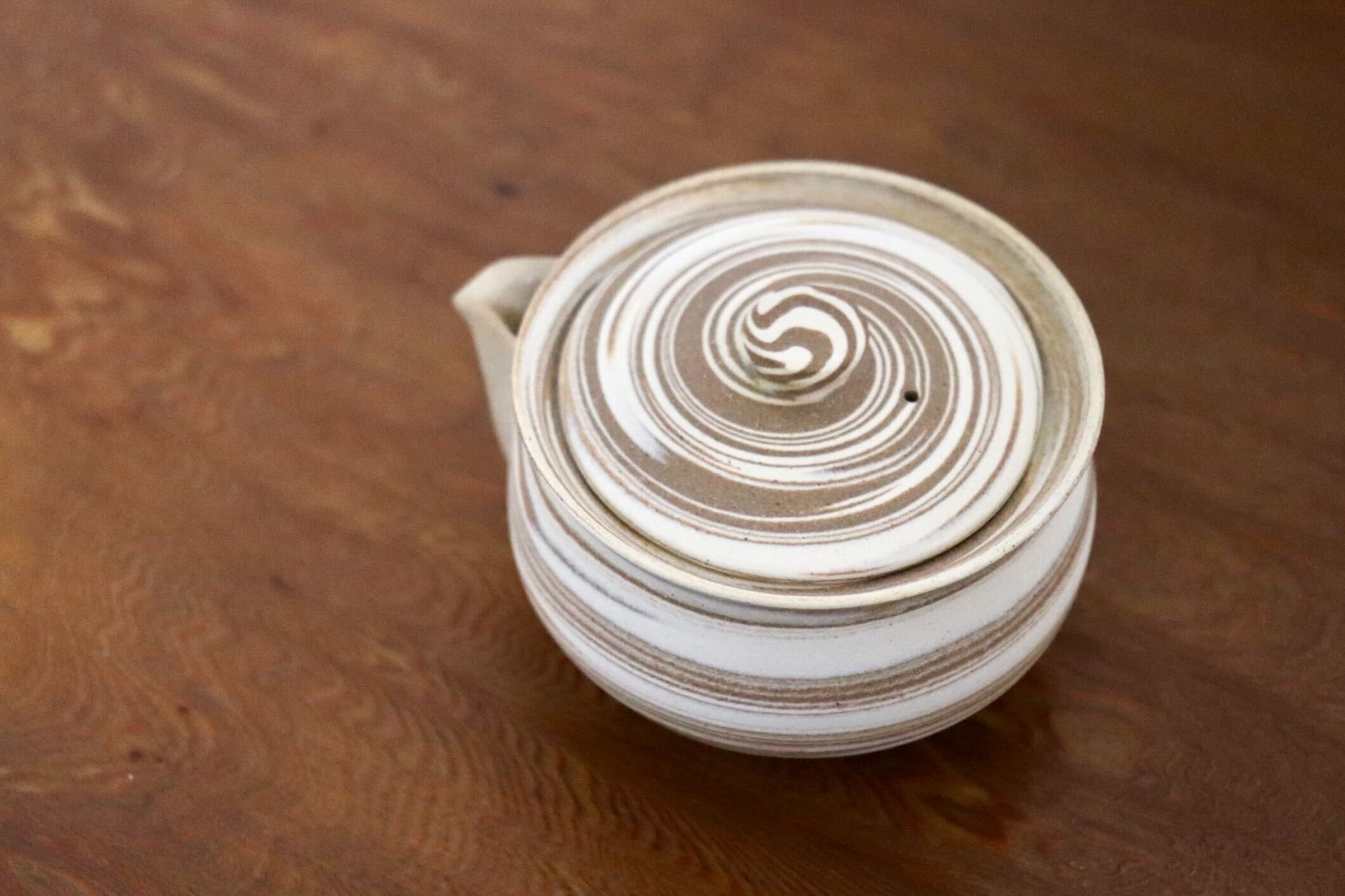 GMIO432B○千代市陶房 清水万佐年 丹波焼 宝瓶 伝統工芸 煎茶道具 茶器 急須