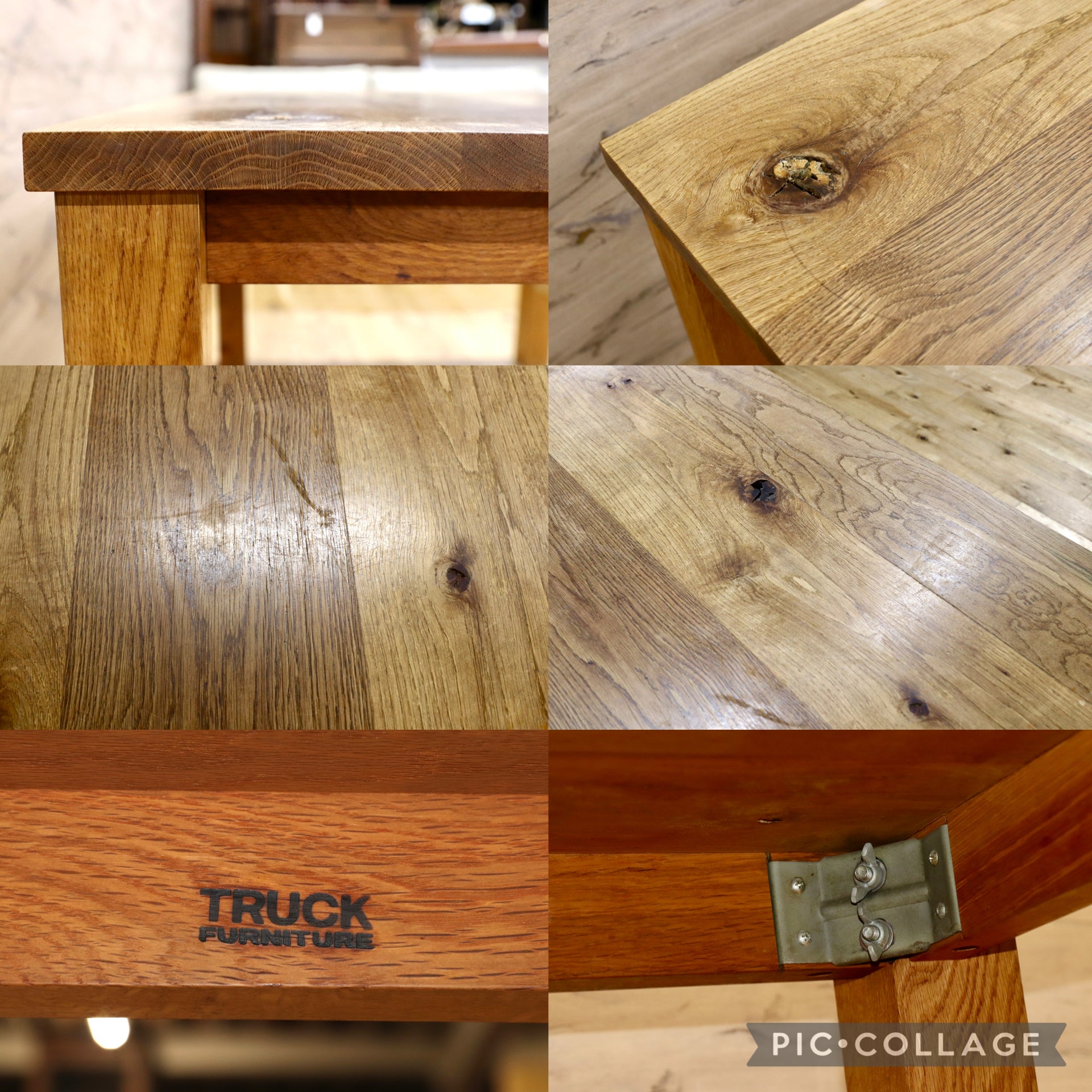 GMJH250◯TRUCK FURNITURE / トラックファニチャー OAK SR TABLE ダイニングテーブル ホワイトオーク無垢材 別注サイズ 国産家具