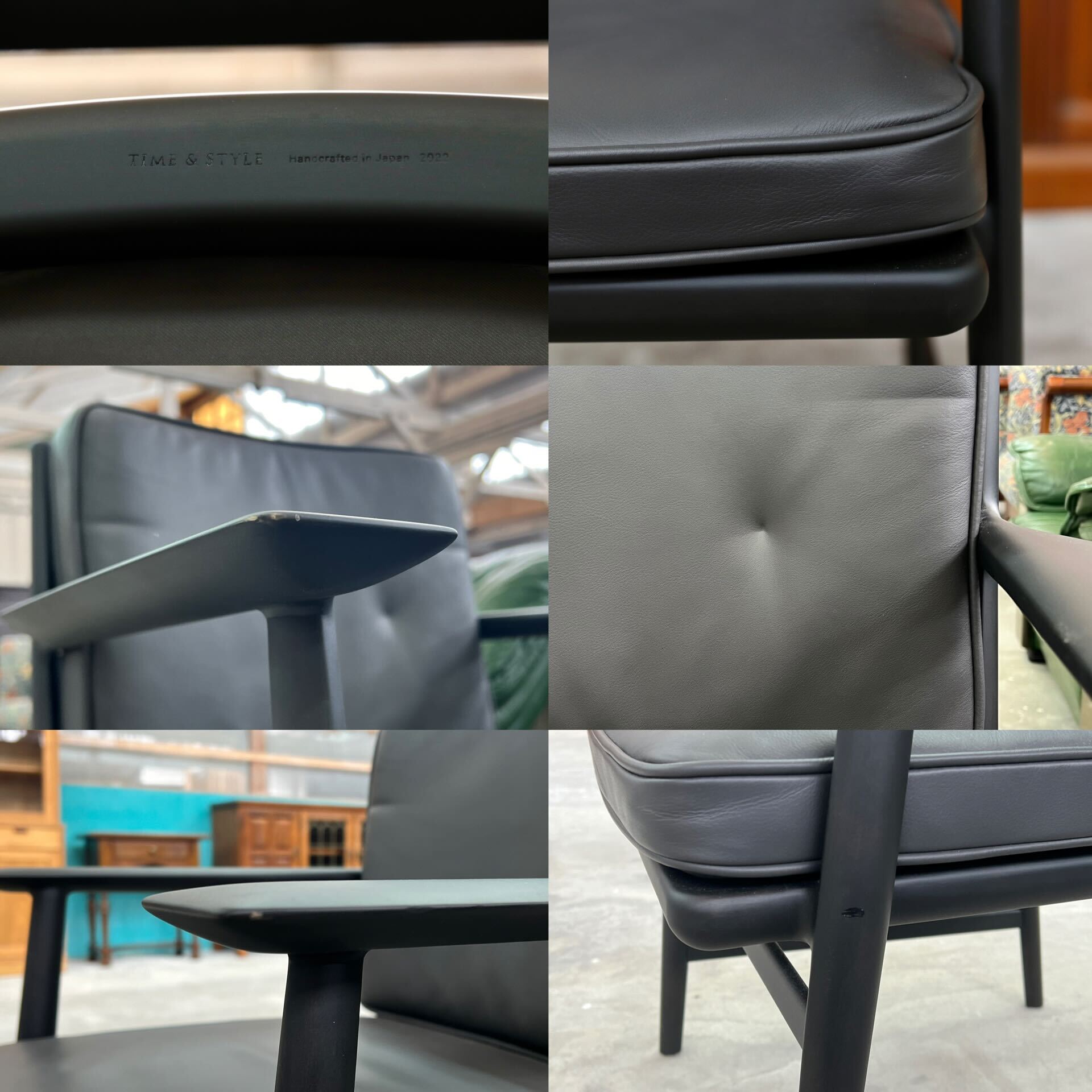 GMIK173○TIME & STYLE / タイムアンドスタイル THE SENSUAL LADDER BACK ARMCHAIR ダイニングチェア 椅子 定価24.2万 モデルルーム展示品.