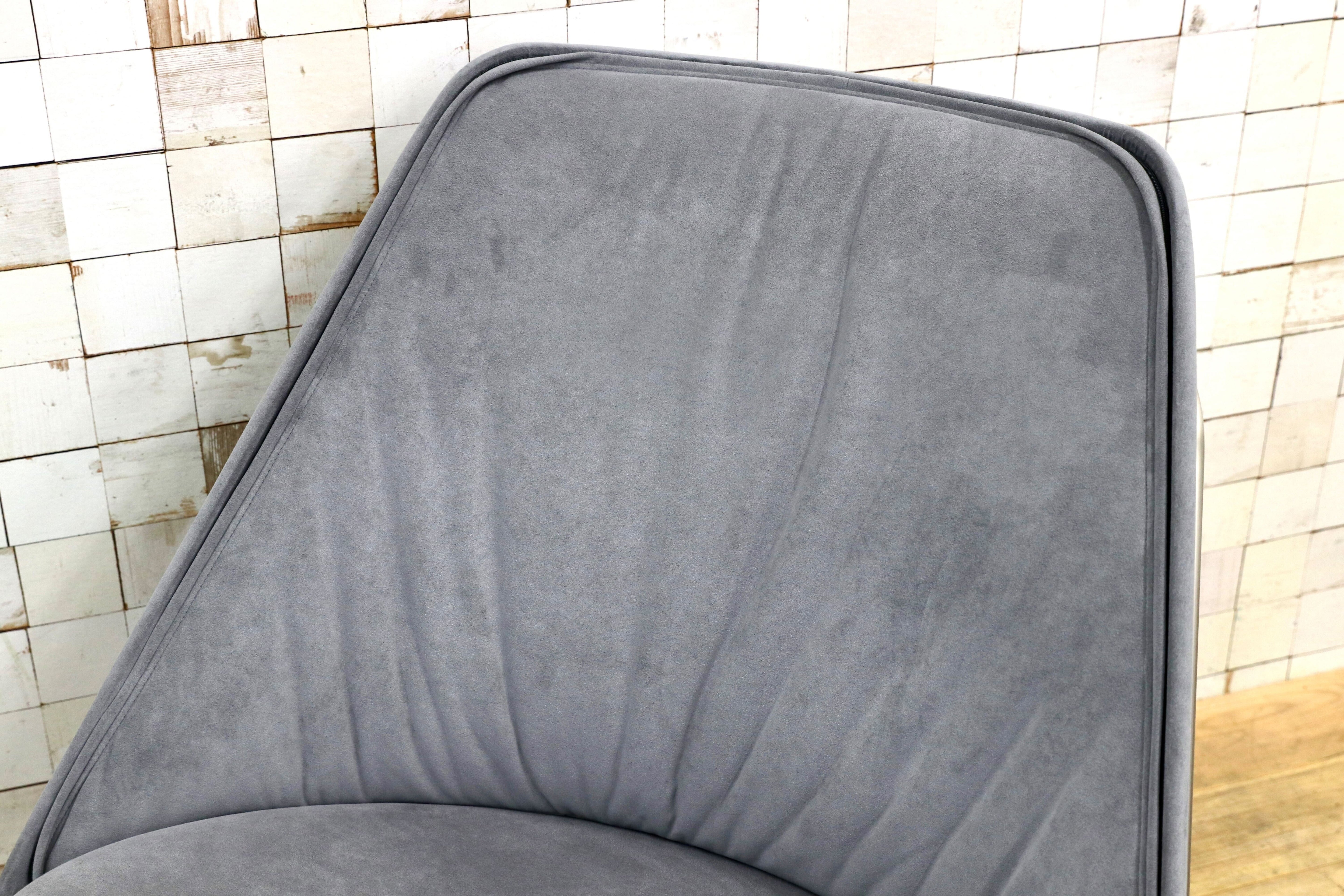 GMJK10○arflex / アルフレックス BLANCHE ブランシェ ラウンジチェア シングルソファモダン グレー ファブリック 約48万 展示品