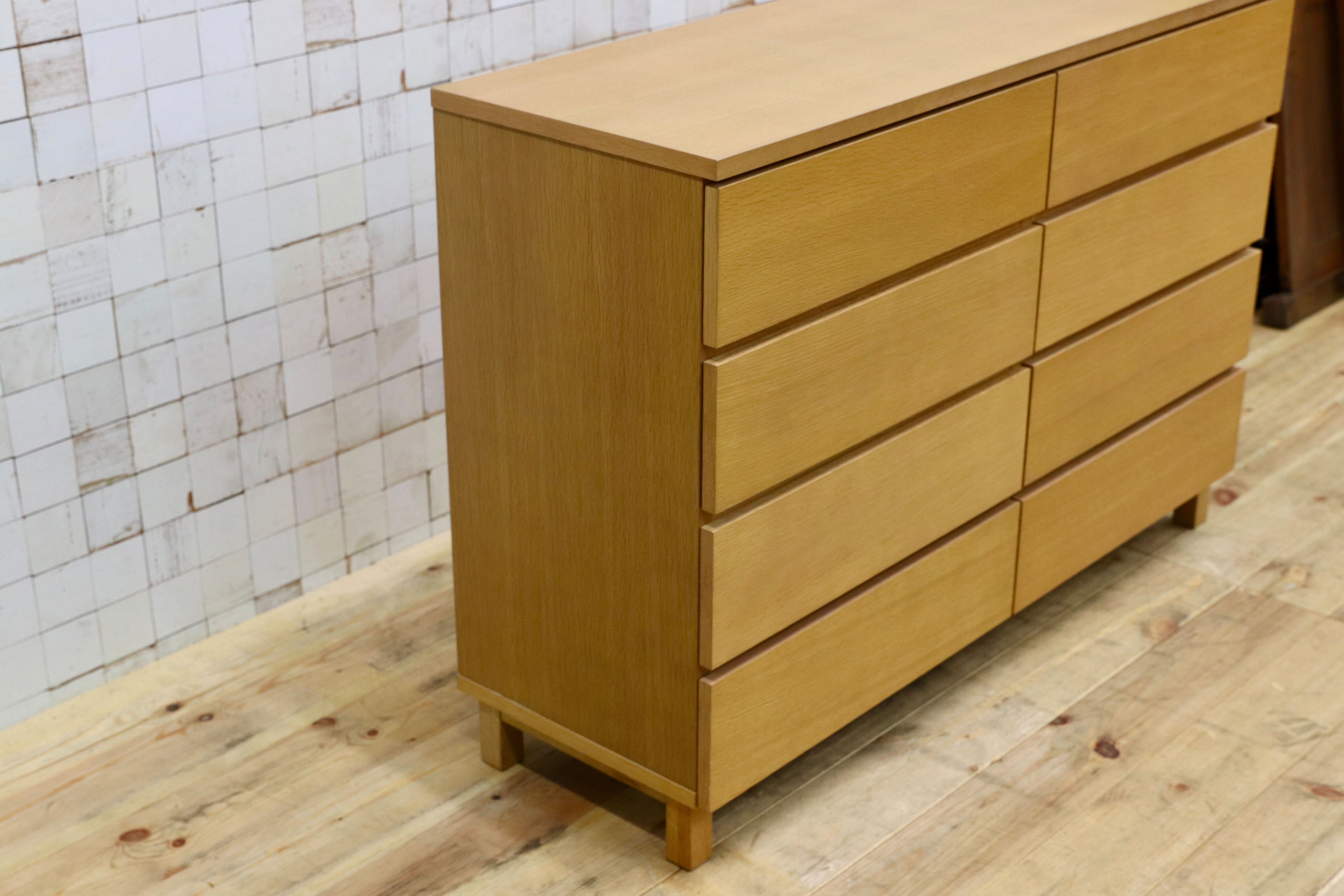 GMIK531○無印良品 / MUJI オーク材 チェスト 整理箪笥 サイドボード 引き出し収納 シンプル ナチュラル