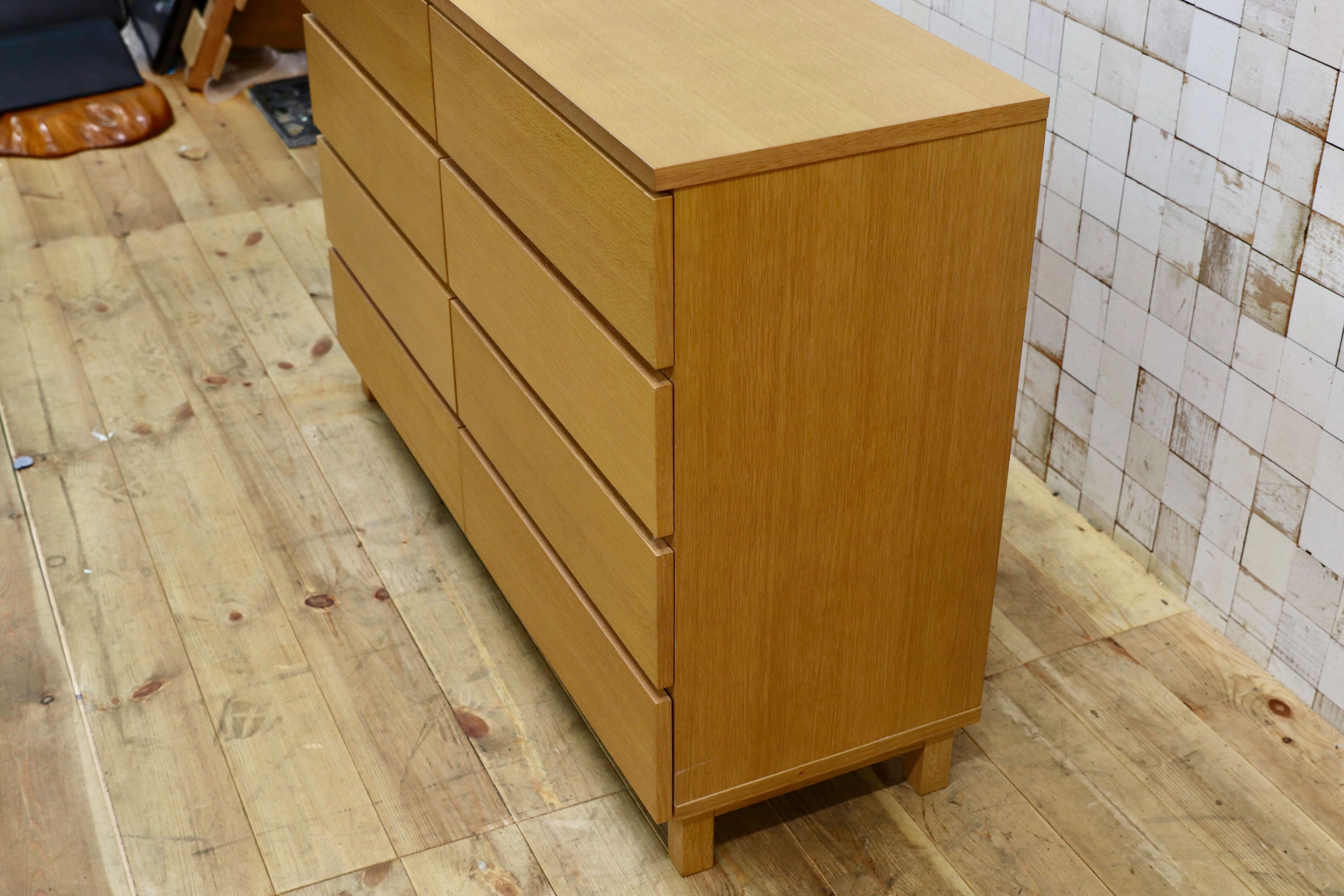 GMIK531○無印良品 / MUJI オーク材 チェスト 整理箪笥 サイドボード 引き出し収納 シンプル ナチュラル