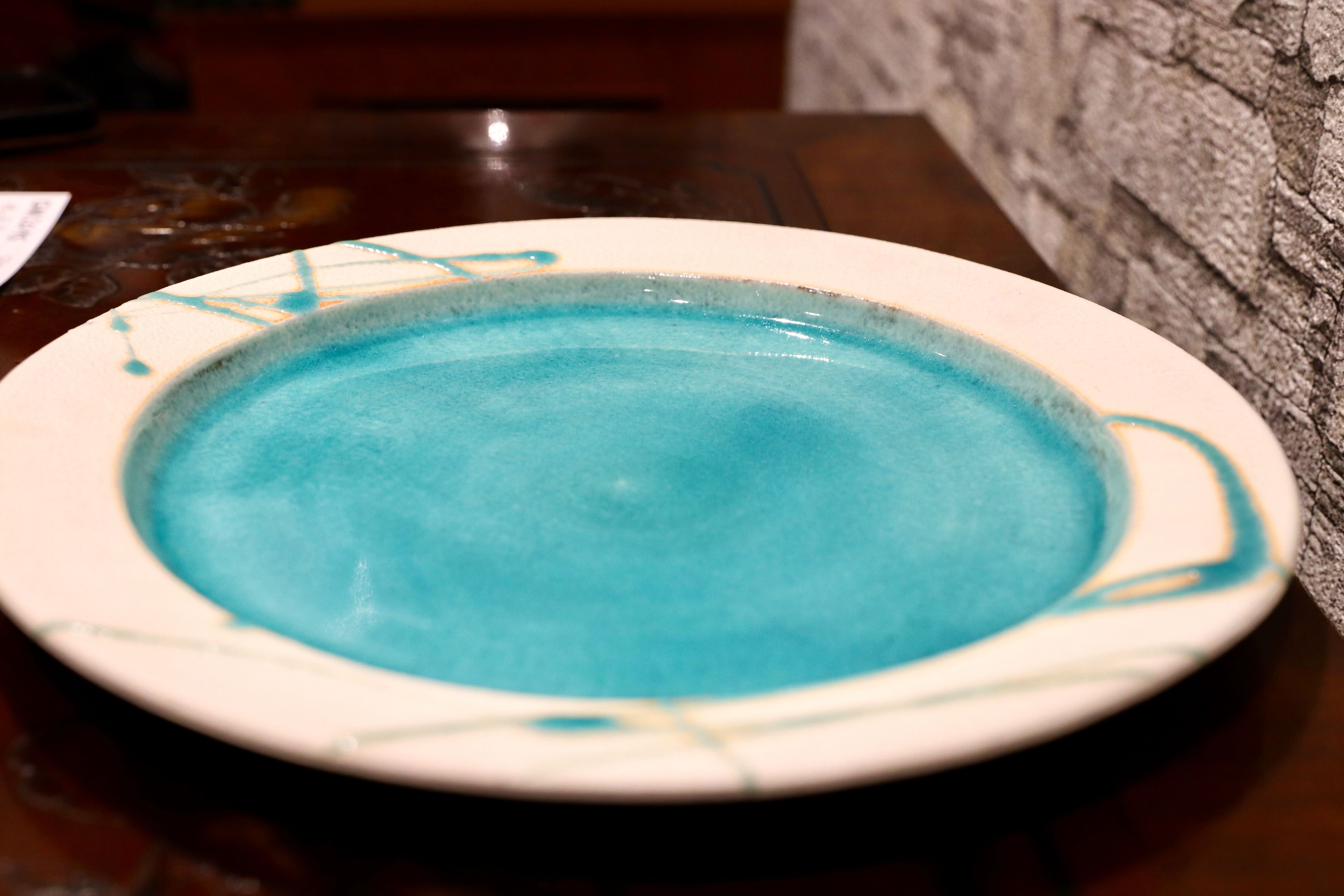 GMIO95○雅峰窯 / Gahou-gama リム皿 丹波立杭焼 大皿 プレート