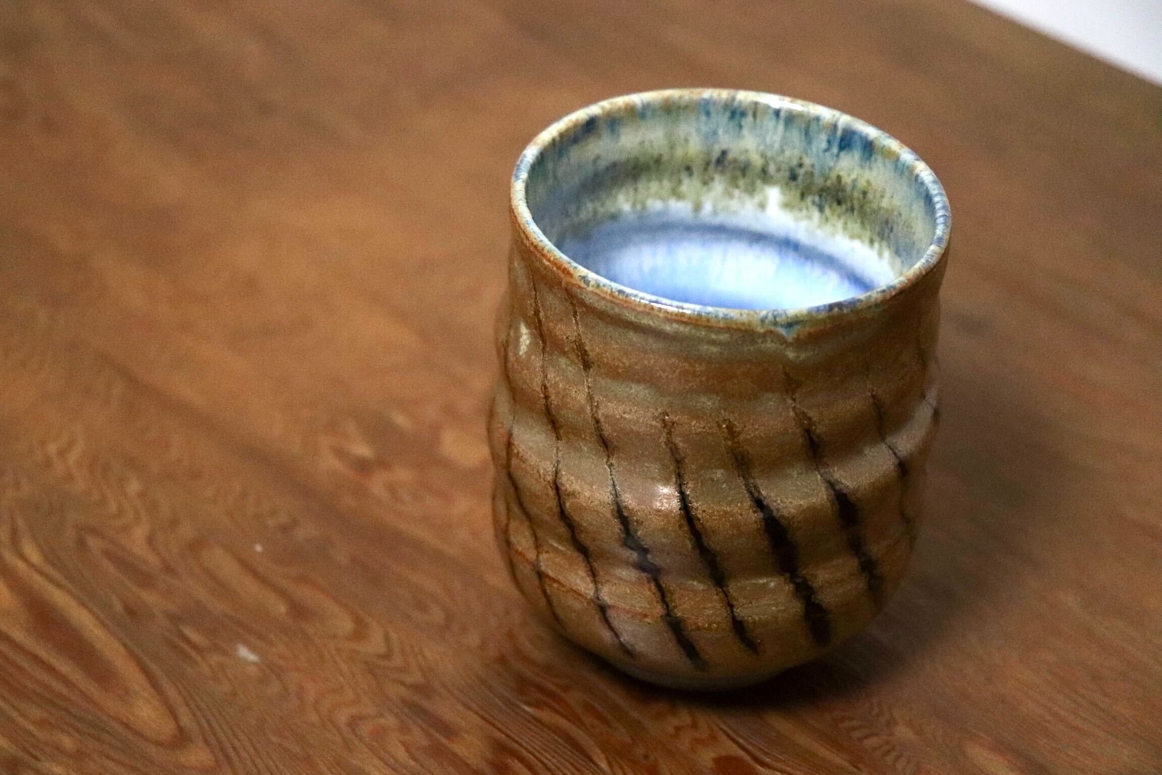 GMIO463B○千代市陶房 清水千代市 丹波焼 湯呑み 陶器 丹波篠山 伝統工芸 未使用