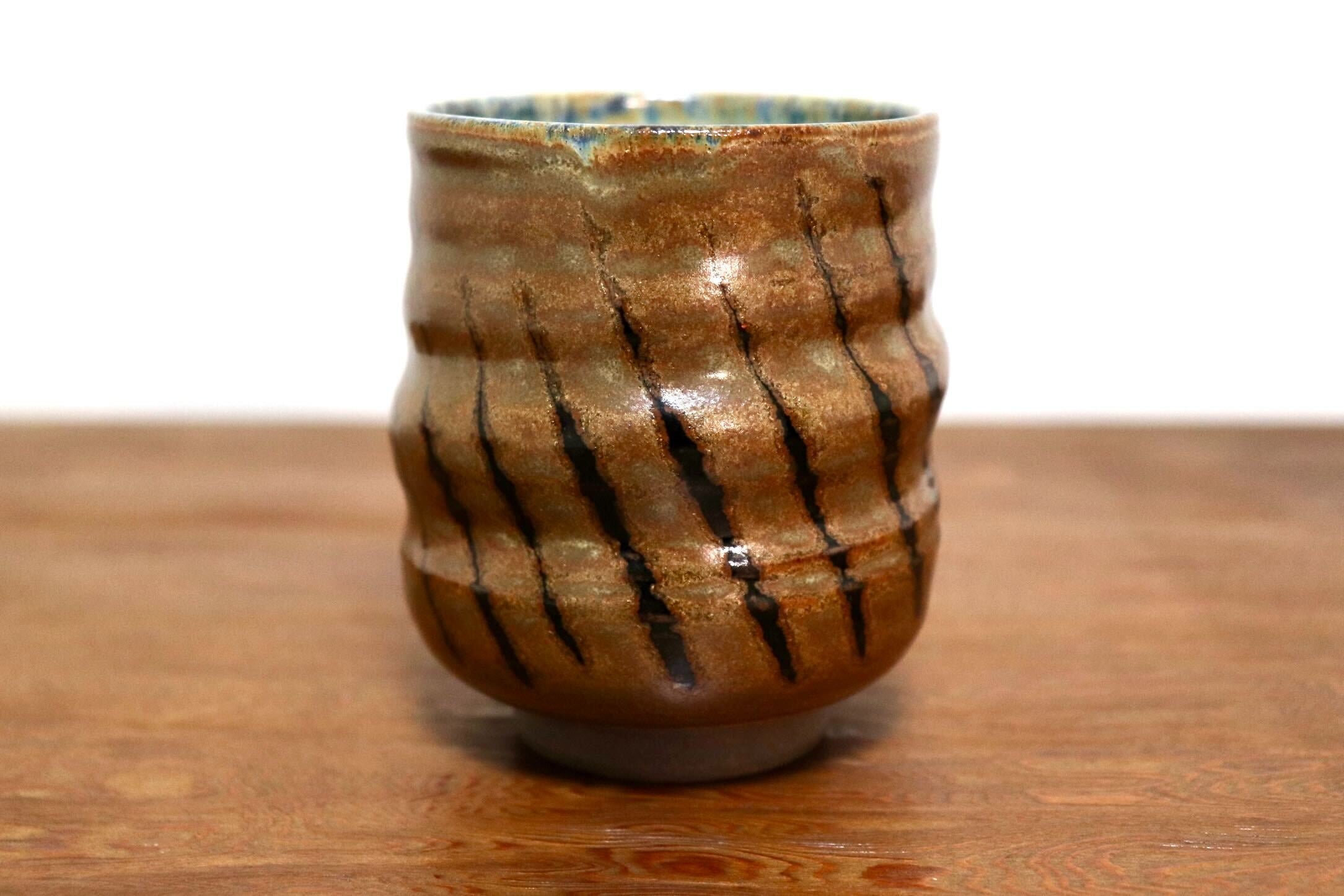 GMIO463B○千代市陶房 清水千代市 丹波焼 湯呑み 陶器 丹波篠山 伝統工芸 未使用