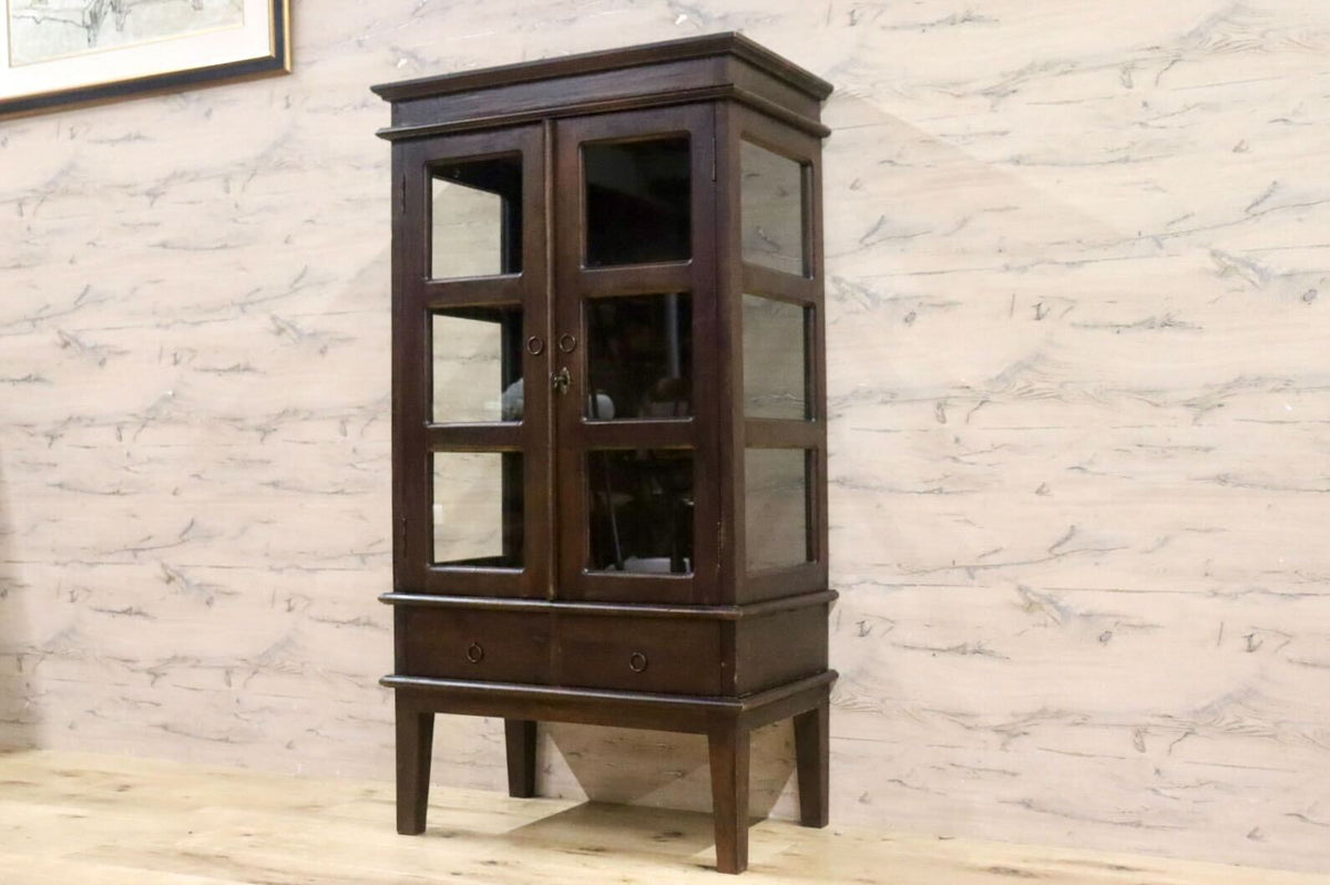 GMHN170○西洋 英国 アンティーク調 サイドキャビネット 飾り棚  