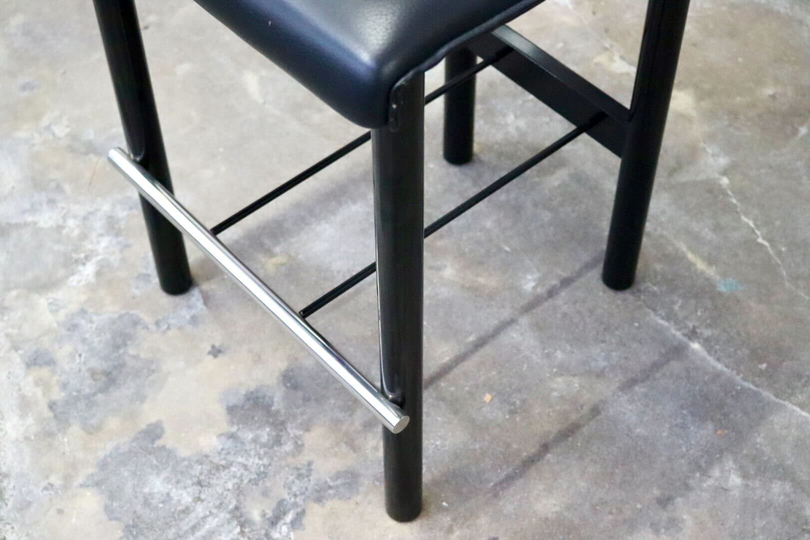 GMIS434B○モリシゲ / MORISHIGE カウンターチェア ハイチェア ハイスツール アームレスチェア 椅子 本革 天然木 漆 ブラック 国産家具