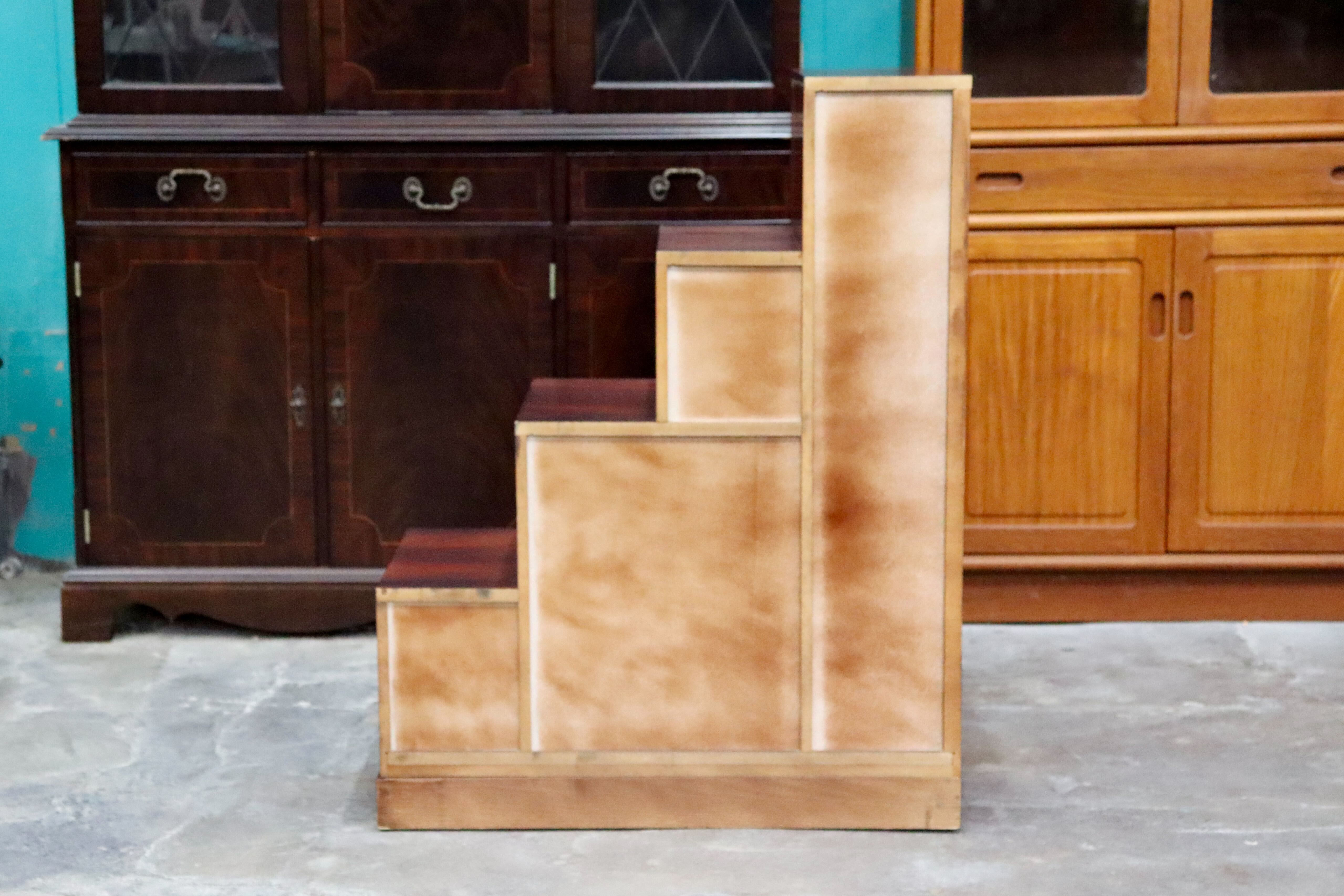 GMIH238○階段箪笥 片面 時代箪笥 和家具 和モダン 和室 座敷 古民家 チェスト 整理箪笥 引き出し収納 レトロ