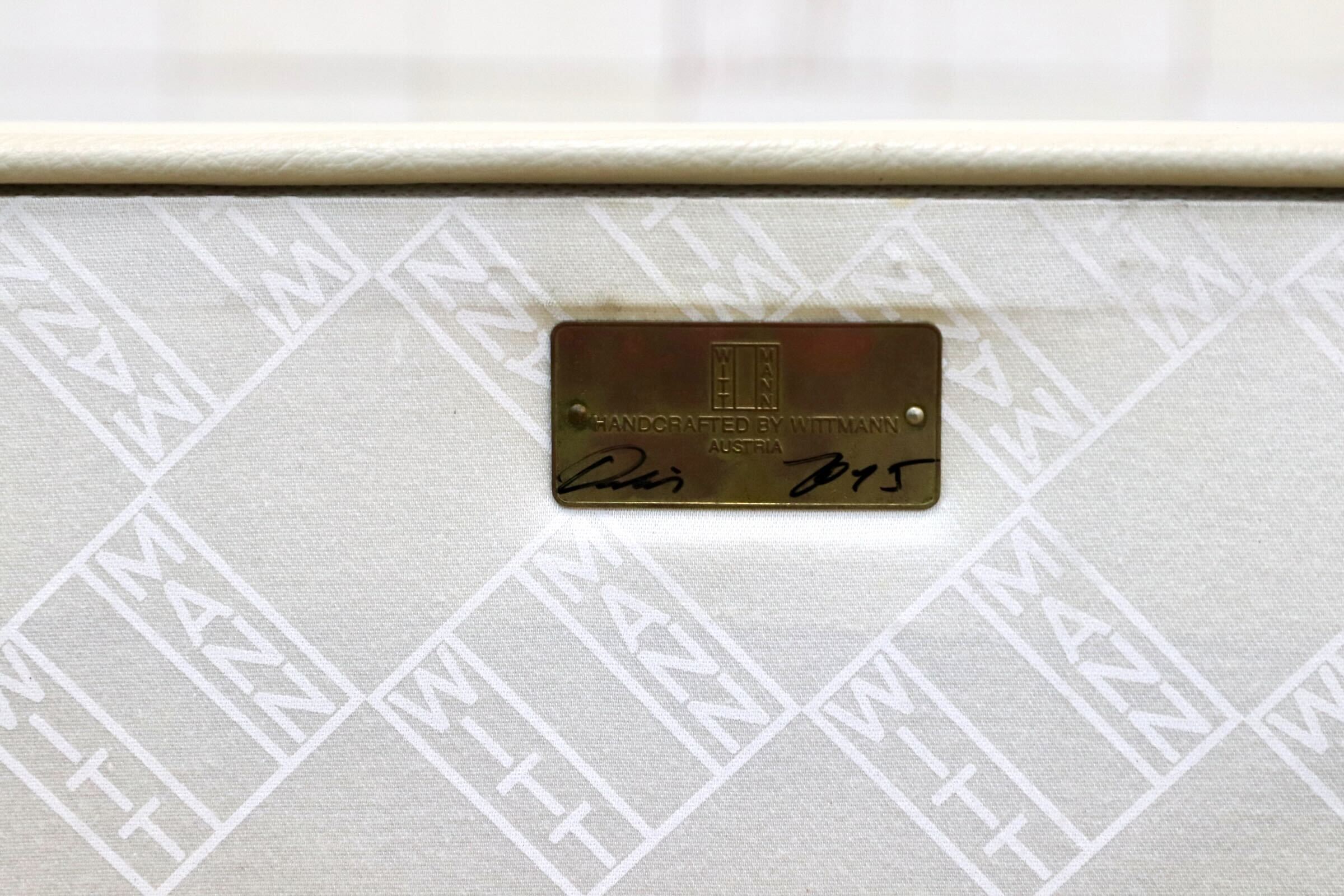 GMJK9B◯Wittmann / ヴィットマン レズリー 本革 ダイニングチェア ホワイト オーストラリア 定価22.5万