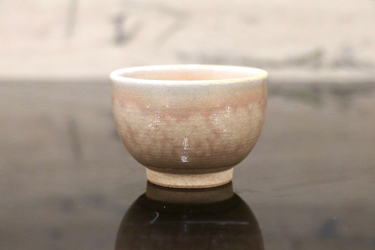 GMJH332AB◯萩焼 椿窯 天鵬山 廣瀬淡雅 湯呑 煎茶碗 汲出碗 お茶碗 煎茶揃い 湯呑揃い 茶器 和食器 陶器 在銘 伝統工芸 和モダン 5客セット