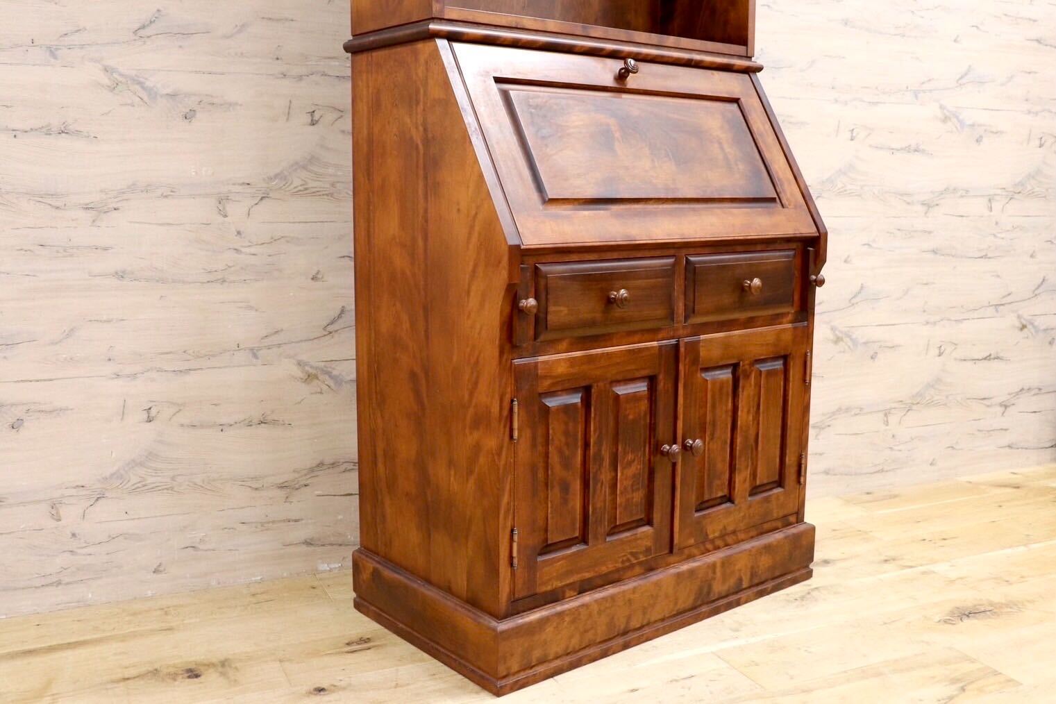 GMIS416○えぞ民芸家具 / 蝦夷民藝家具 ライティングビューロー デスク