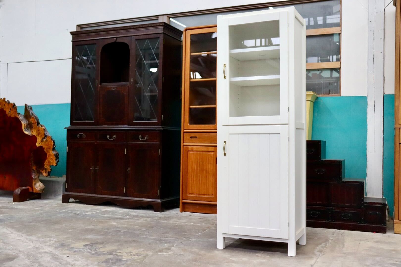 木製家具◾️maruni マルニ 木製キャビネット 収納棚 飾り棚