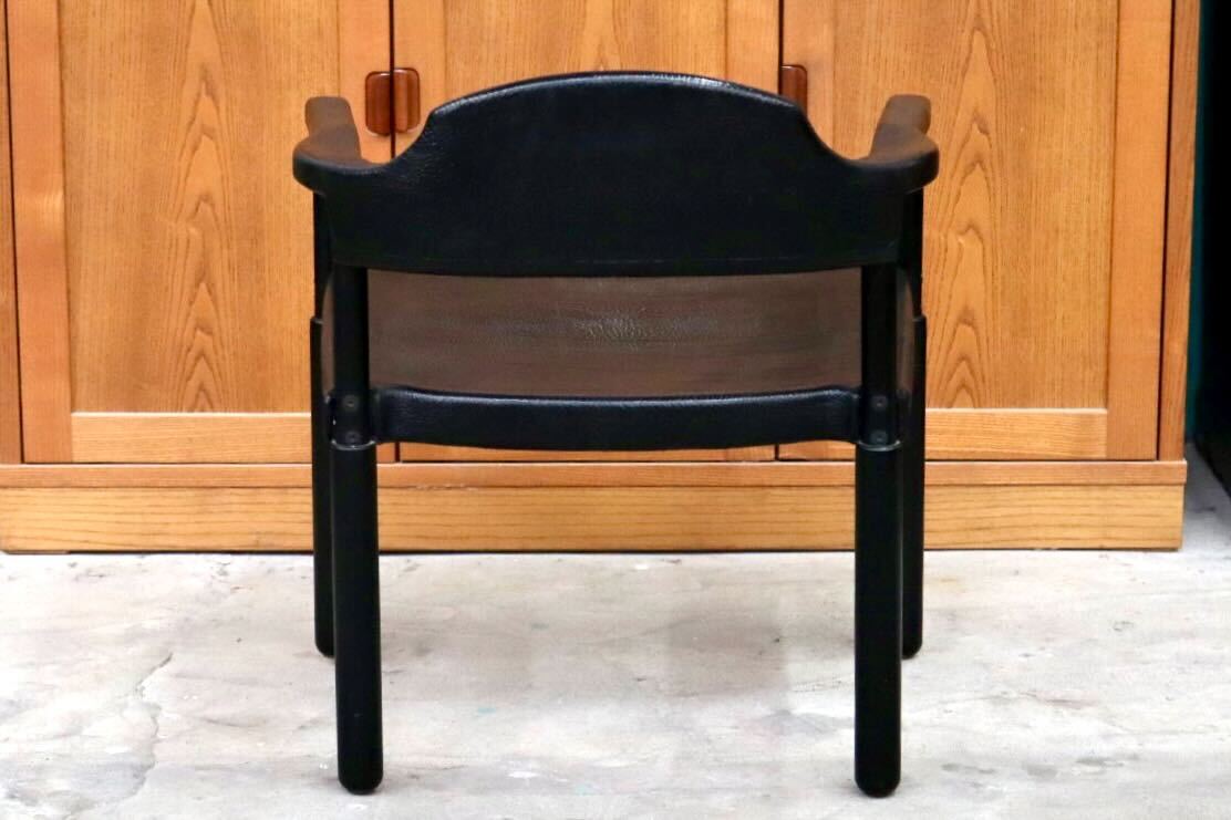 GMIS471C○レオナルド アームチェア ブラック スイス デザイナーズ家具 チェア 椅子 INTER-DECOR取扱い 検）Cassina Strassle Collection