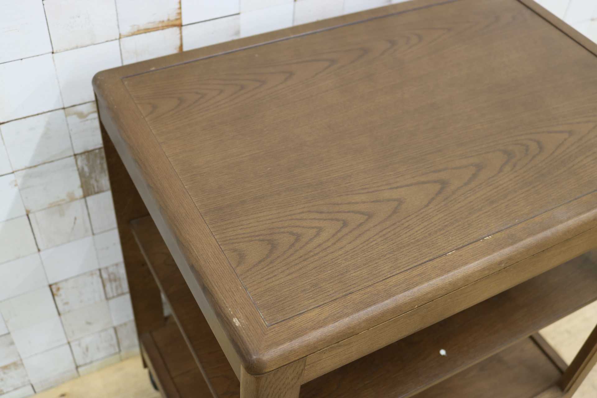 GMIS309○karimoku / カリモク キッチンワゴン ダイニングワゴン サイドテーブル キャスター オーク材 木製 北欧 モダン 国産家具