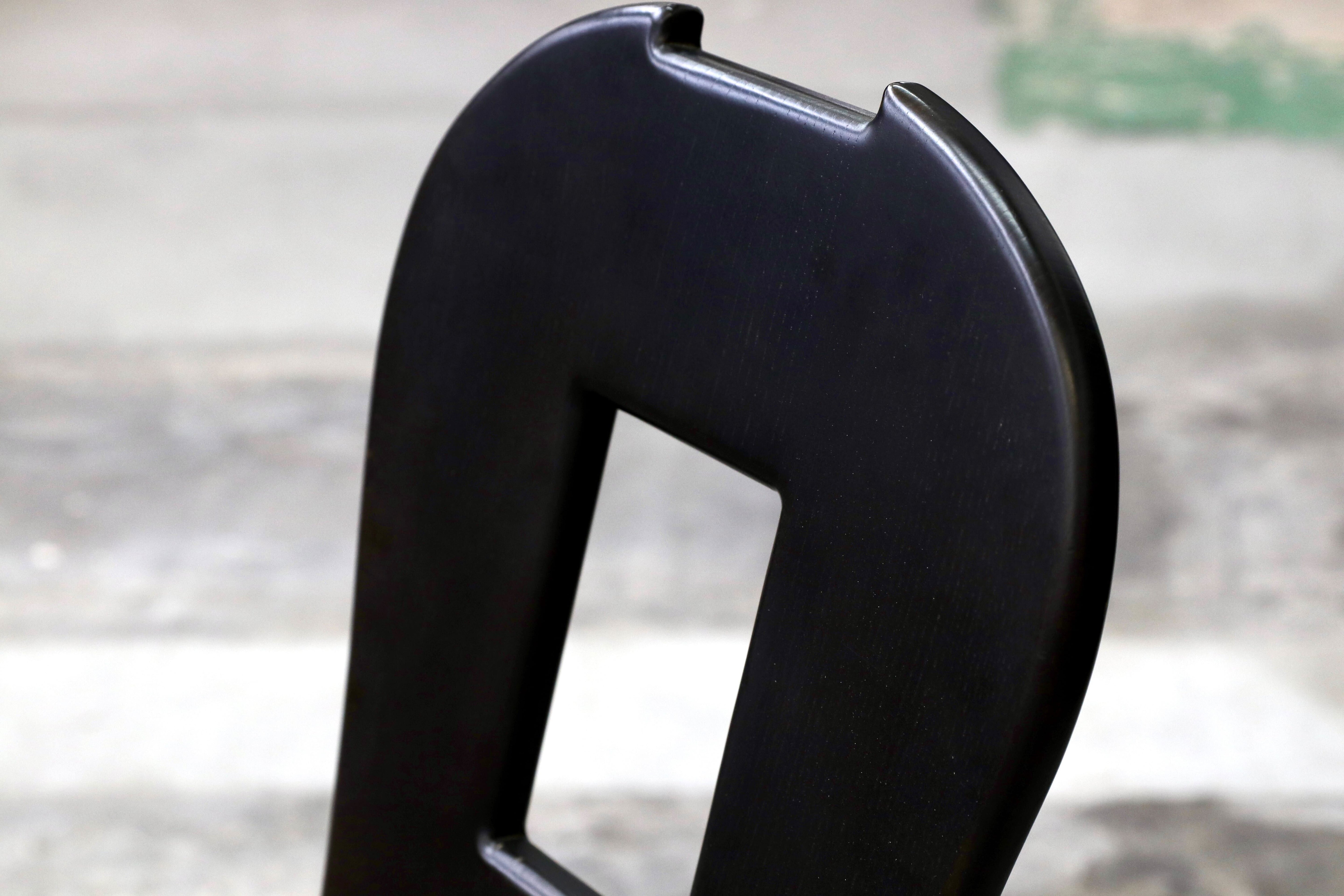 GMIK522○イタリアモダン ブラック 木製 ロッキングチェア 揺り椅子 ヴィンテージ