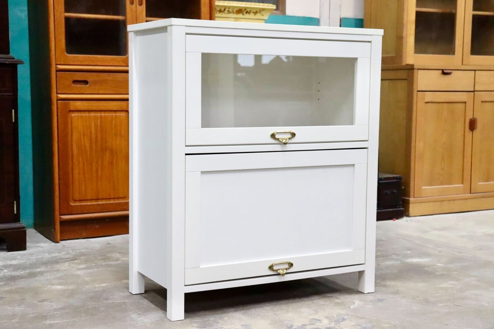 GMIK535B○MOMO NATURAL / モモナチュラルCIELE（シェル）シリーズ フラップ扉 リビング収納 サイドボード サイドキャビネット