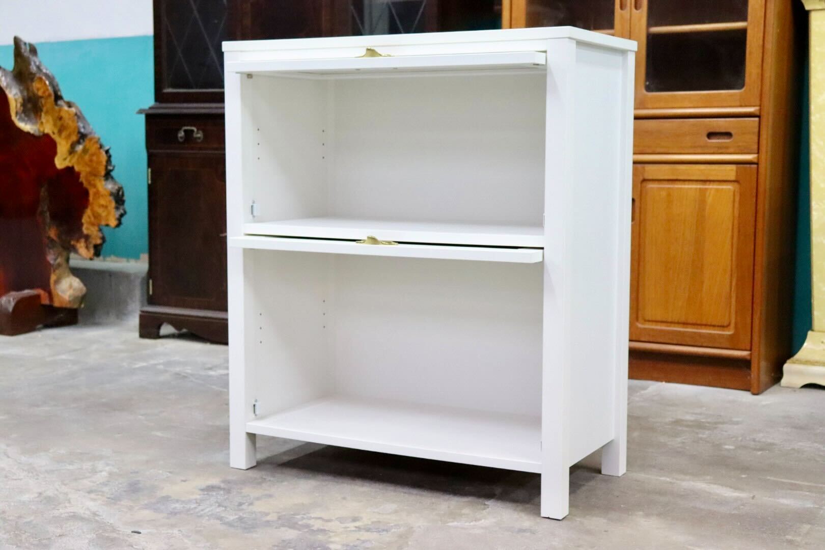 GMIK535B○MOMO NATURAL / モモナチュラルCIELE（シェル）シリーズ フラップ扉 リビング収納 サイドボード サイドキャビネット