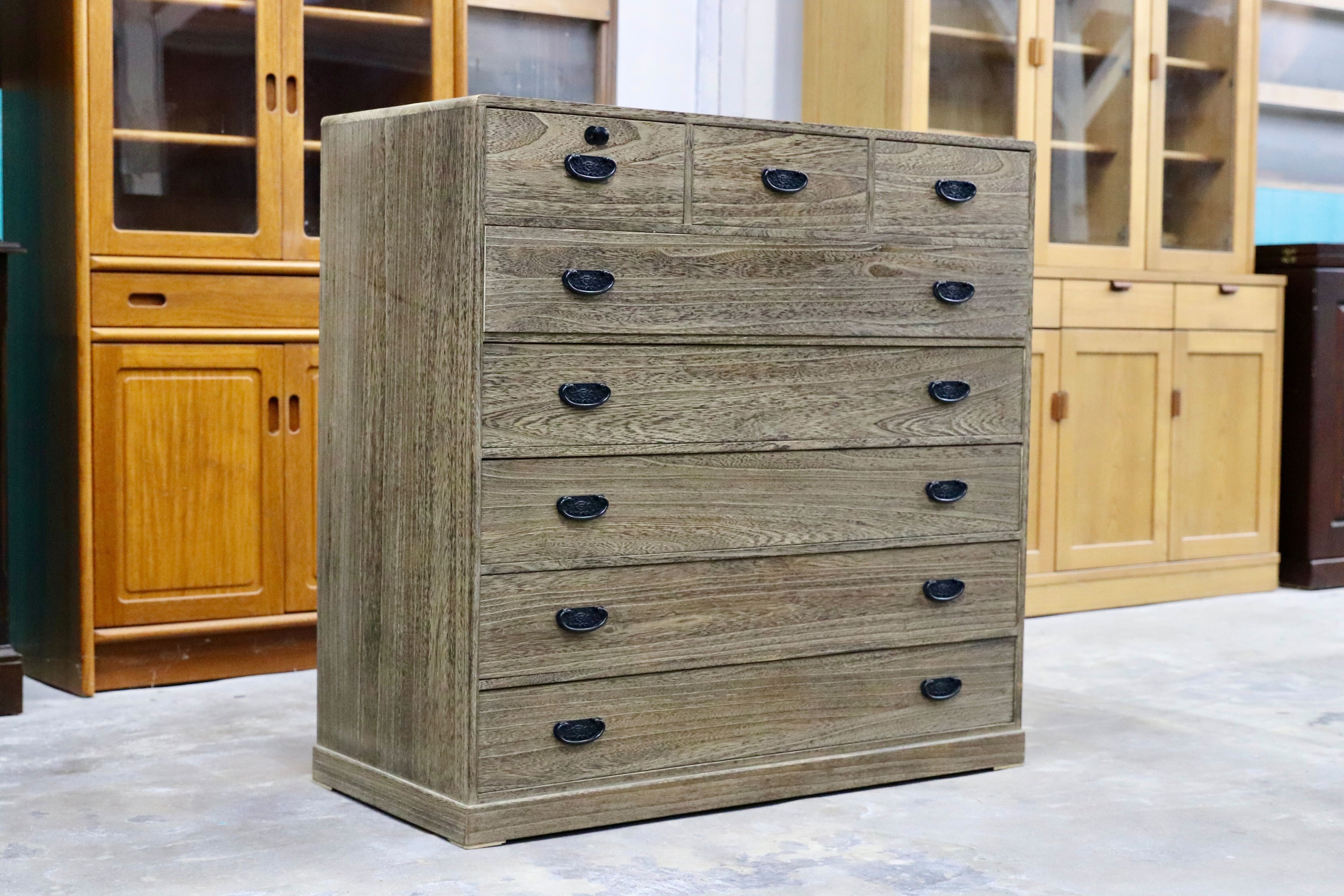GMIH228○高塚桐材商店 箪笥 整理箪笥 引き出し収納 和家具 レトロ 和モダン タンス チェスト アンティーク