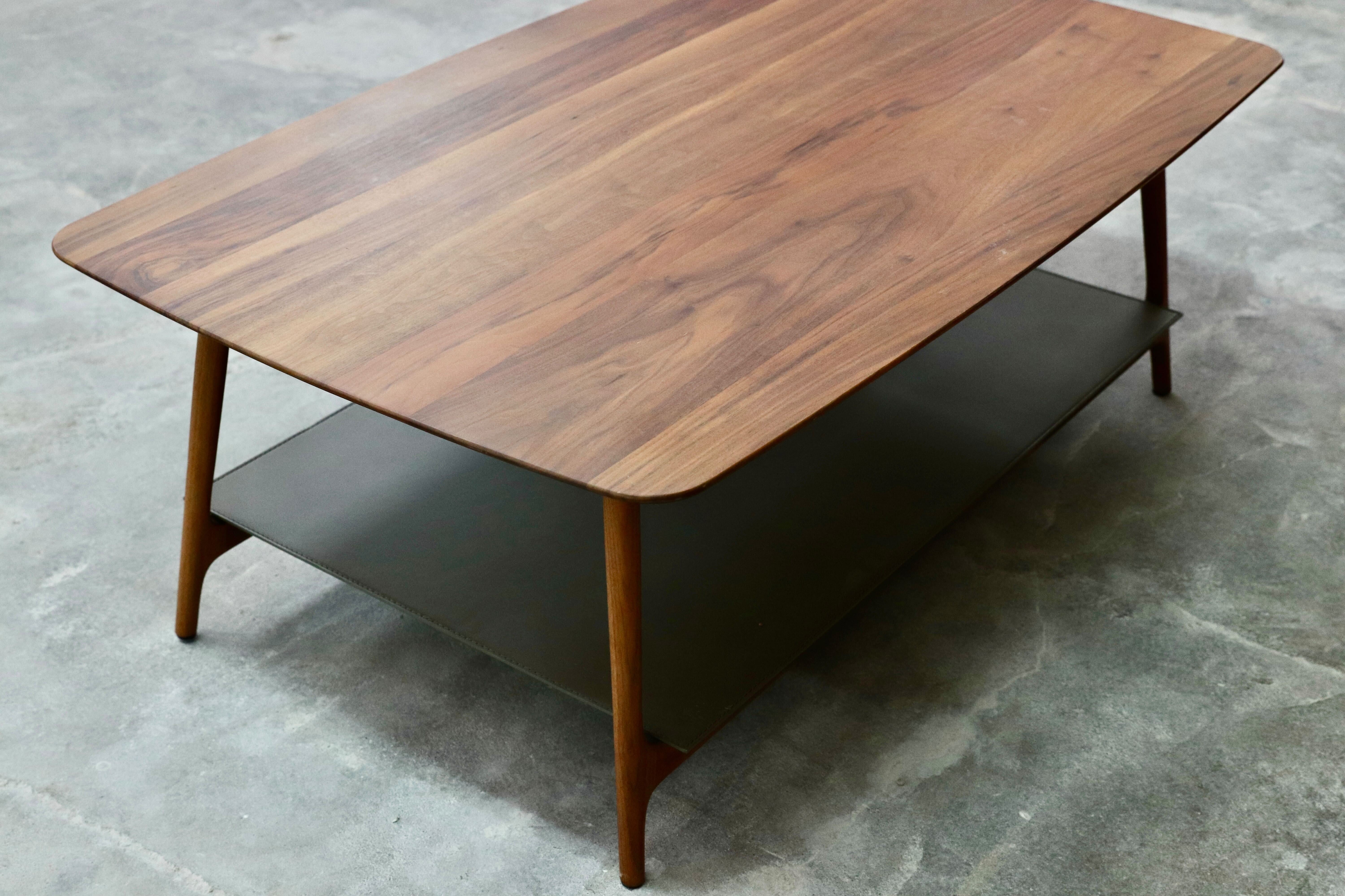 GMHO41○porada / ポラダ TRILOT COFFEE TABLE ウォールナット無垢 センターテーブル リビングテーブル イタ