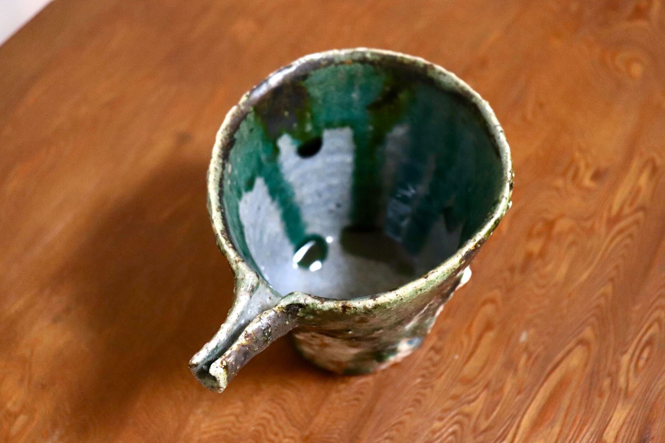 GMIO456C○千代市陶房 清水万佐年 丹波焼 片口 陶器 丹波篠山 伝統工芸 未使用