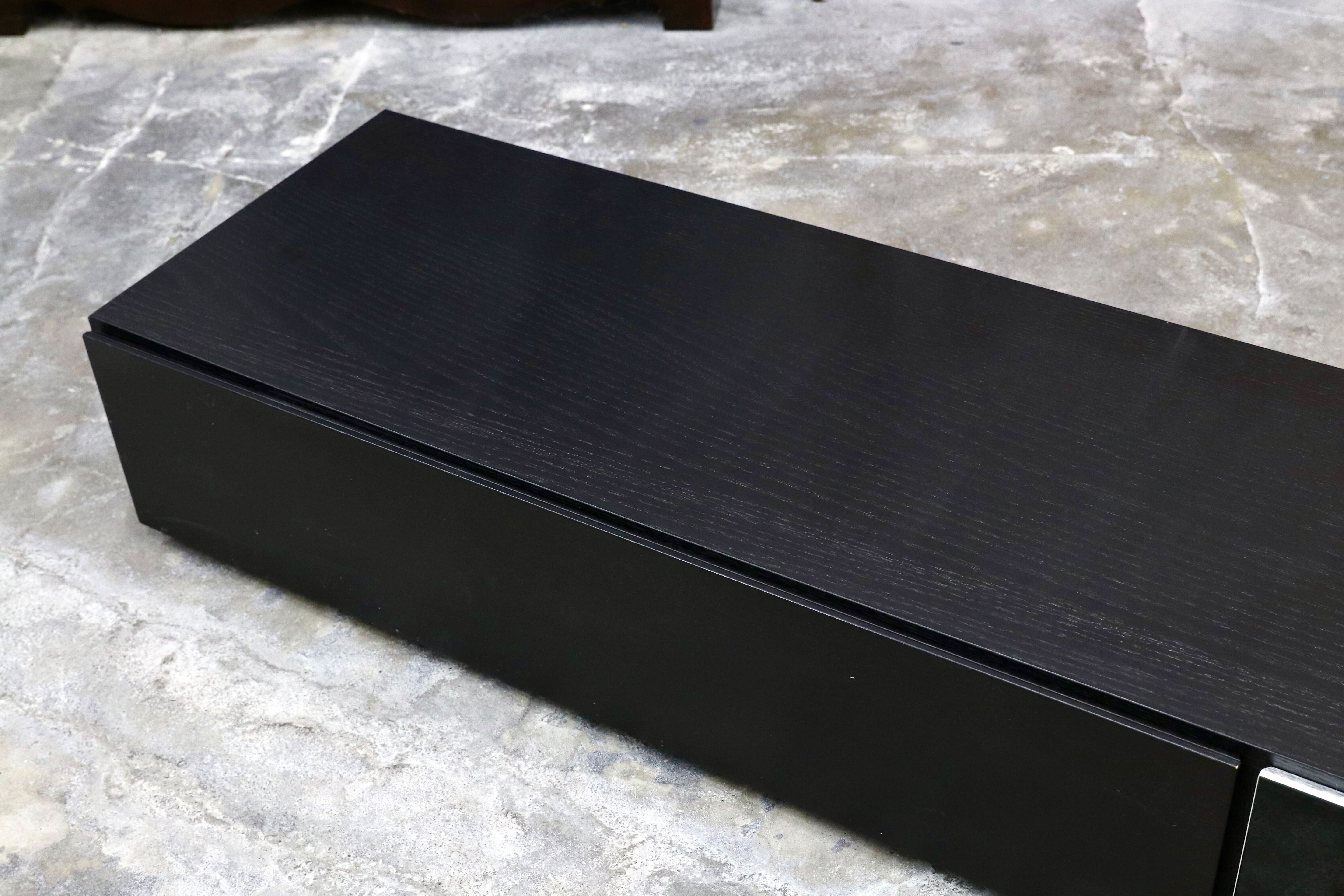 GMIS69○BoConcept / ボーコンセプト LUGANO ルガーノ テレビボード TVボード AVボード リビング収納 ブラック 北欧モダン 定価約24万